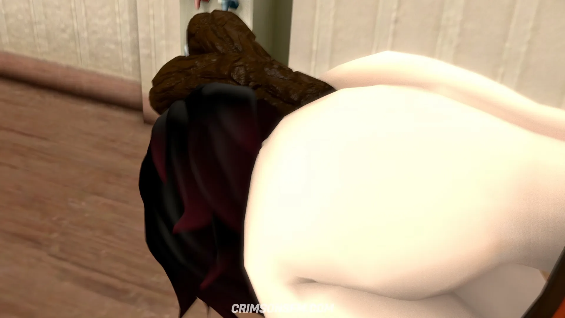 Yang farts on Ruby — pooping scene with scat alternative — fetish SFM preview 3