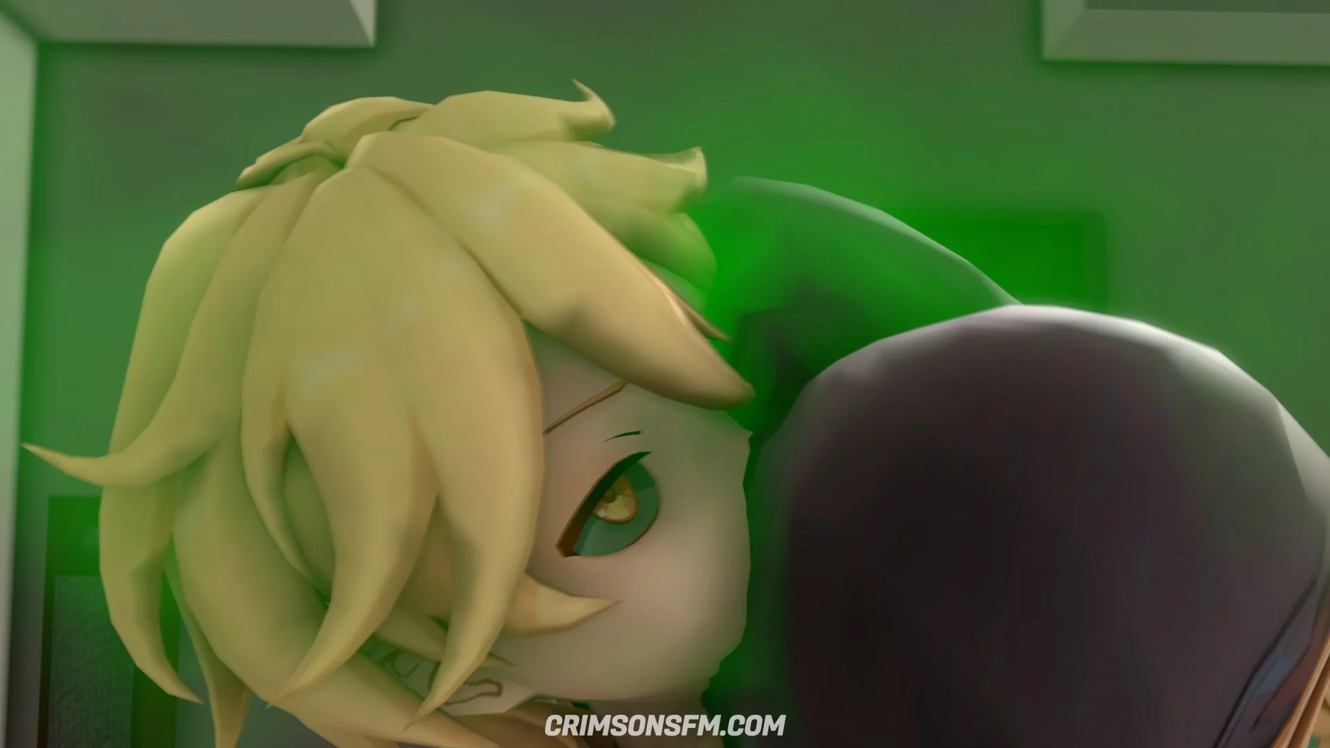 Mona and Shenhe farts on Aether with gas cloud — Gas fetish SFM preview 1