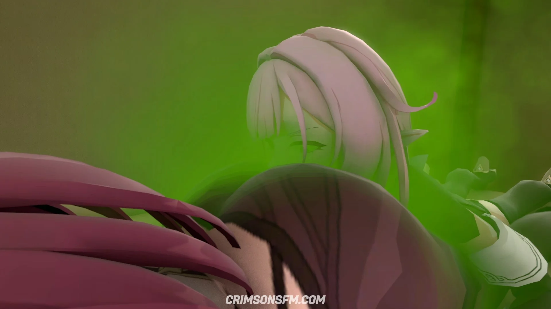 Eden farts on Elysia with gas cloud — Gas fetish SFM preview 2