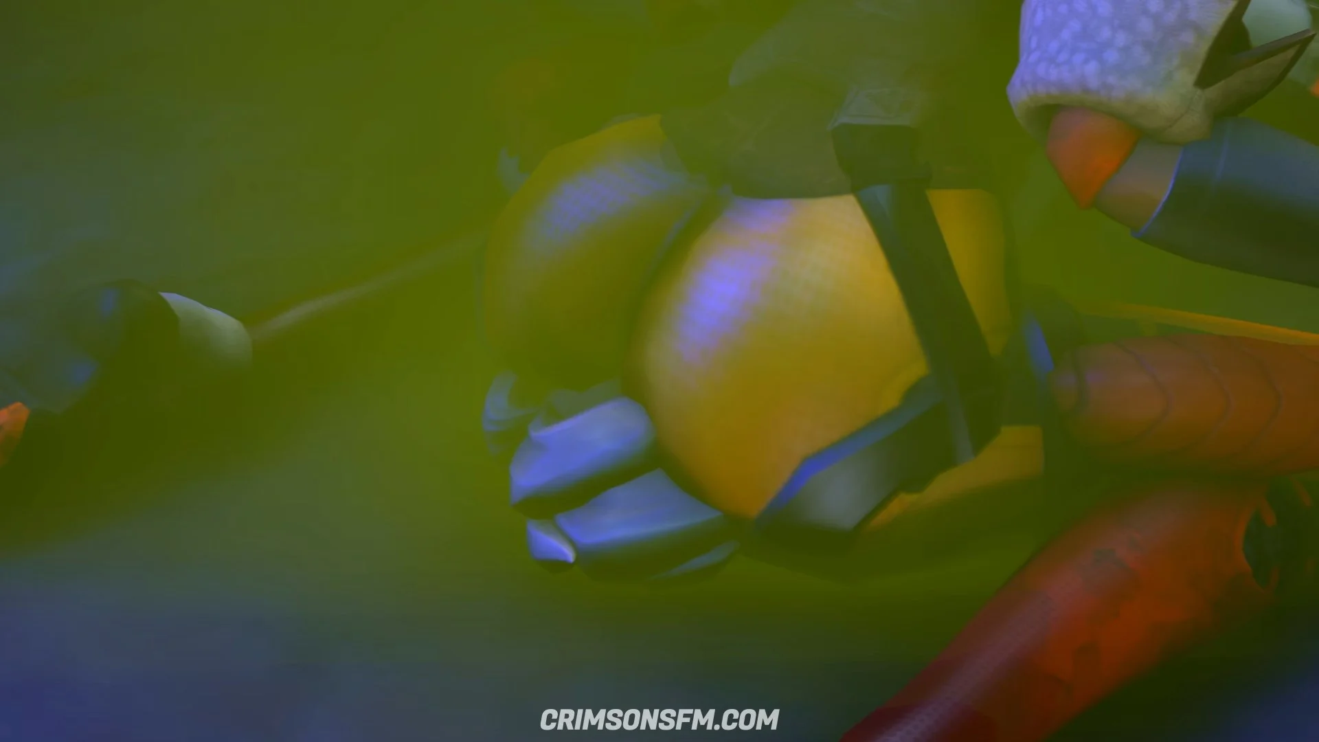 Tracer farts on Mercy with gas cloud — Gas fetish SFM preview 3
