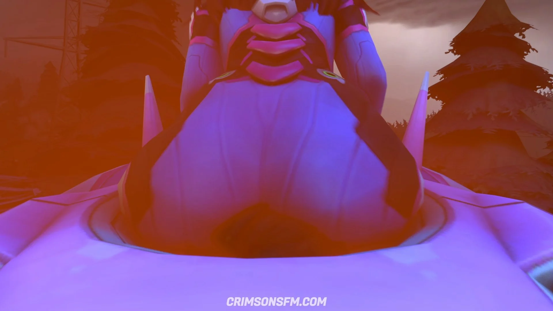 D.VA farts on Tracer with gas cloud — Gas fetish SFM preview 2