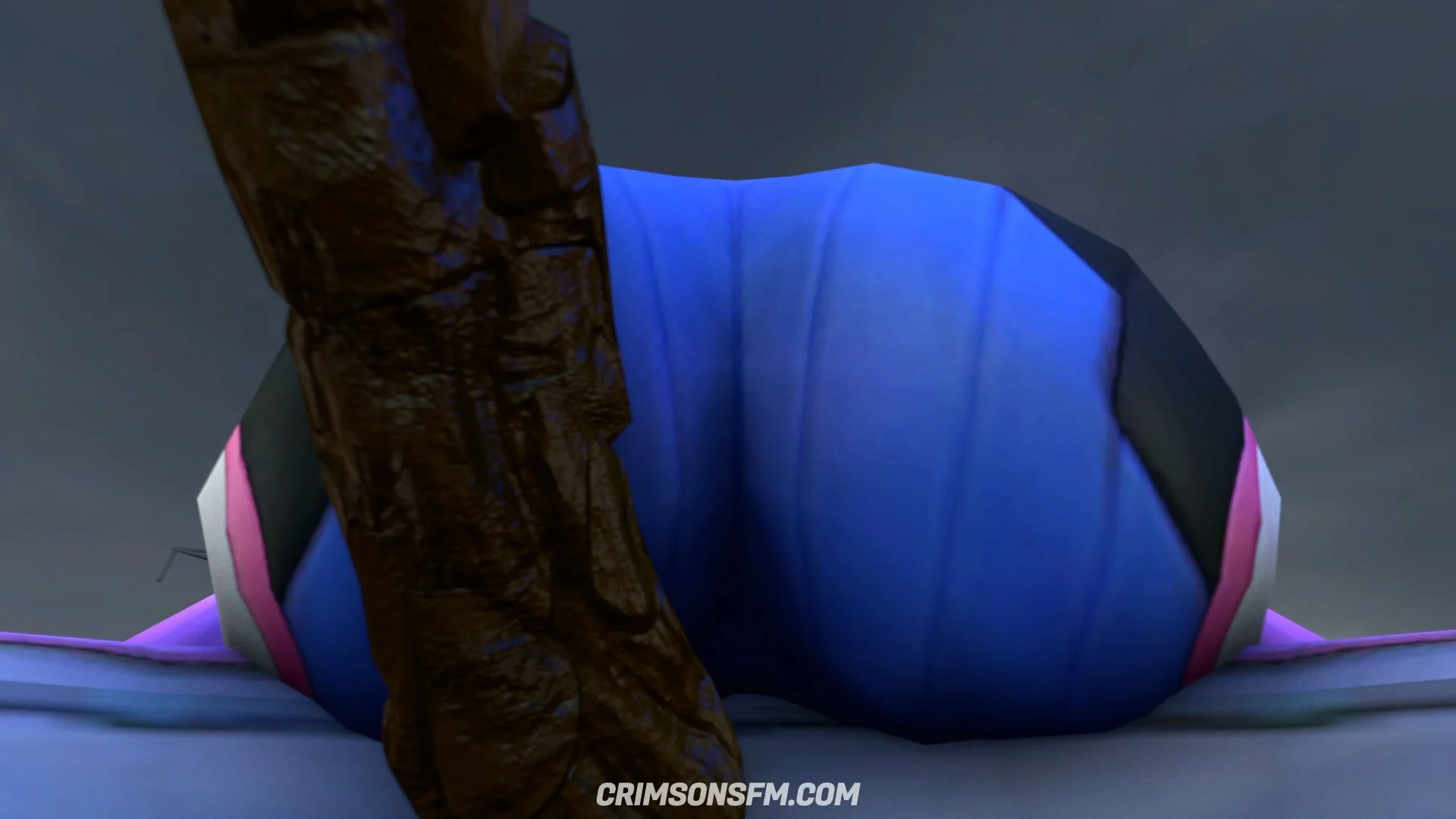 D.VA farts on Tracer — pooping scene with scat alternative — fetish SFM preview 2