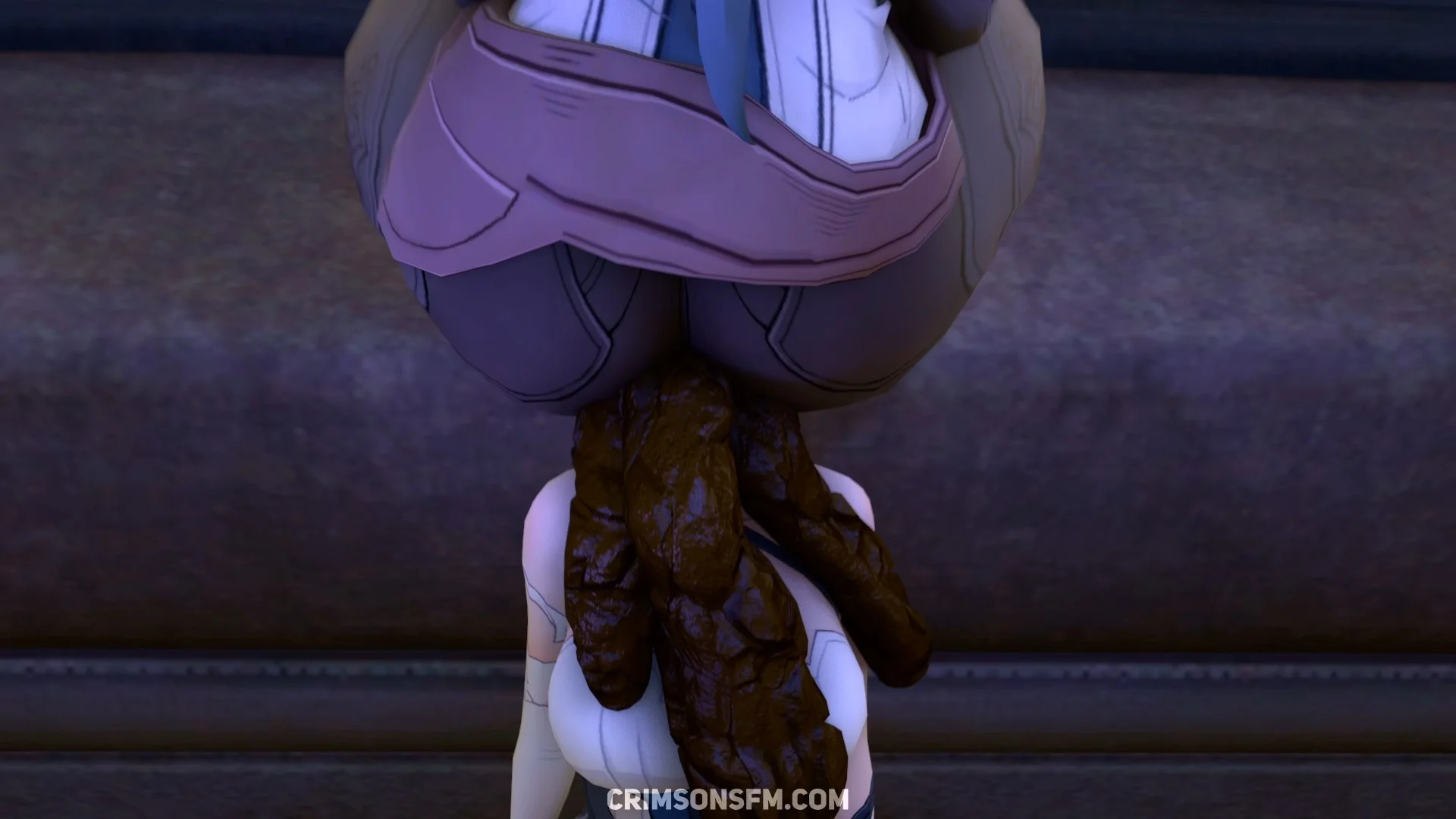 Natasha farts on Bronya — pooping scene with scat alternative — fetish SFM preview 3