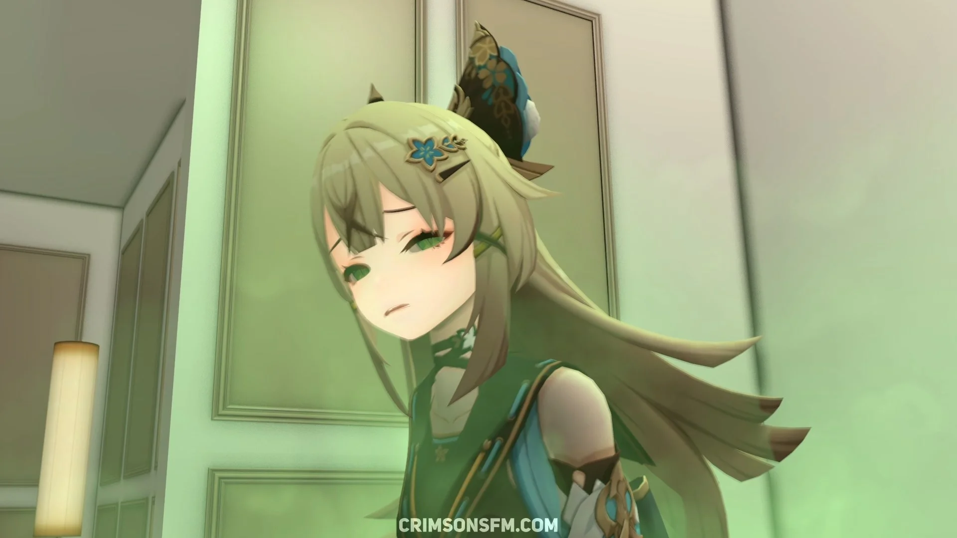 Kirara farts in a box with gas cloud — Gas fetish SFM preview 3