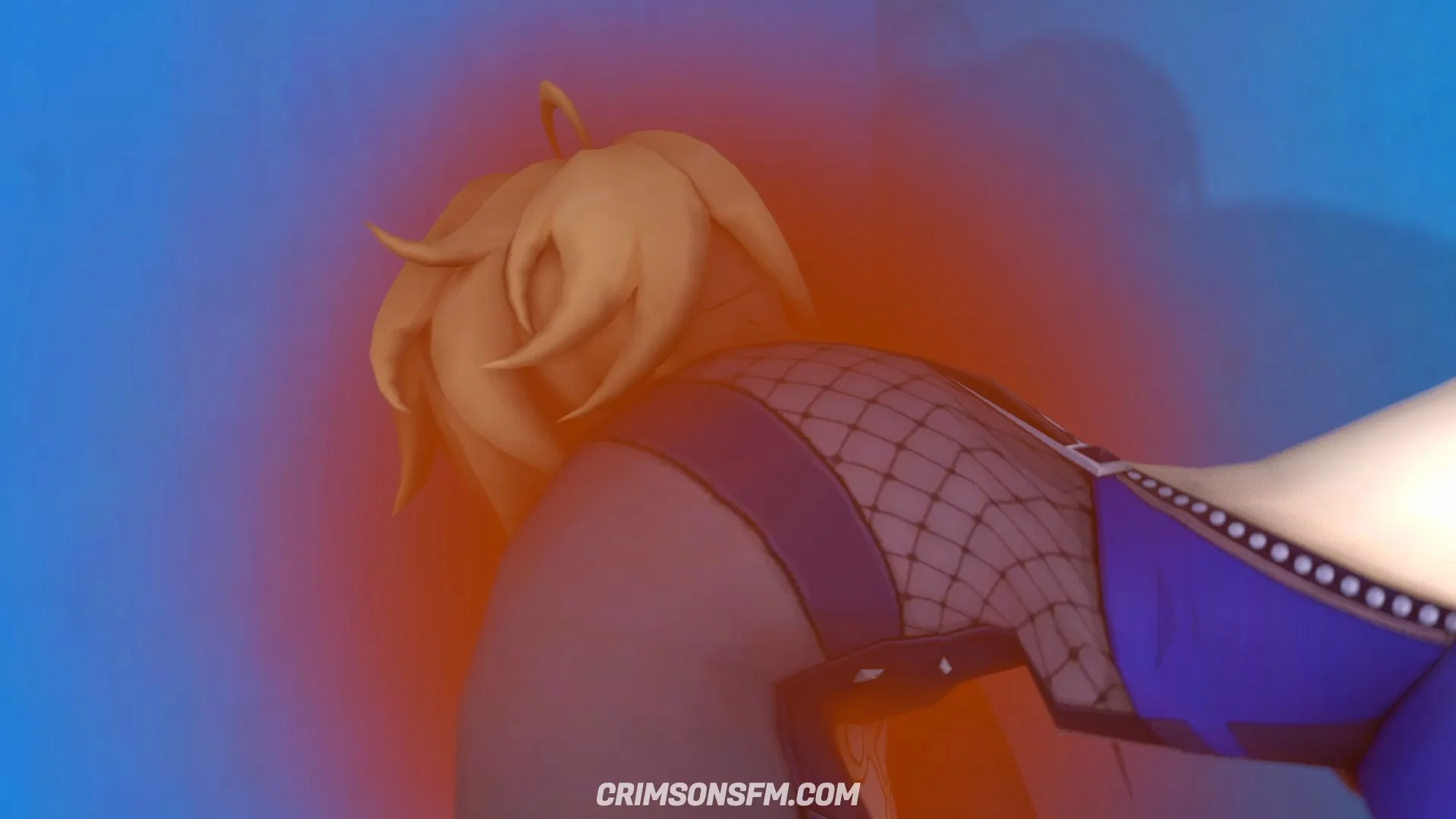 Yelan farts on aether with gas cloud — Gas fetish SFM preview 3