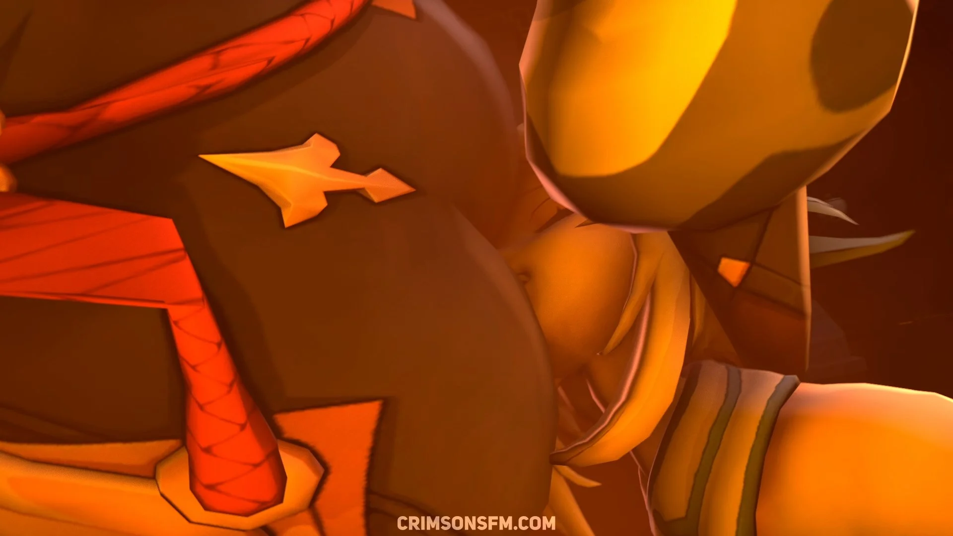 Shenhe farts on Lumine with gas cloud — Gas fetish SFM preview 2