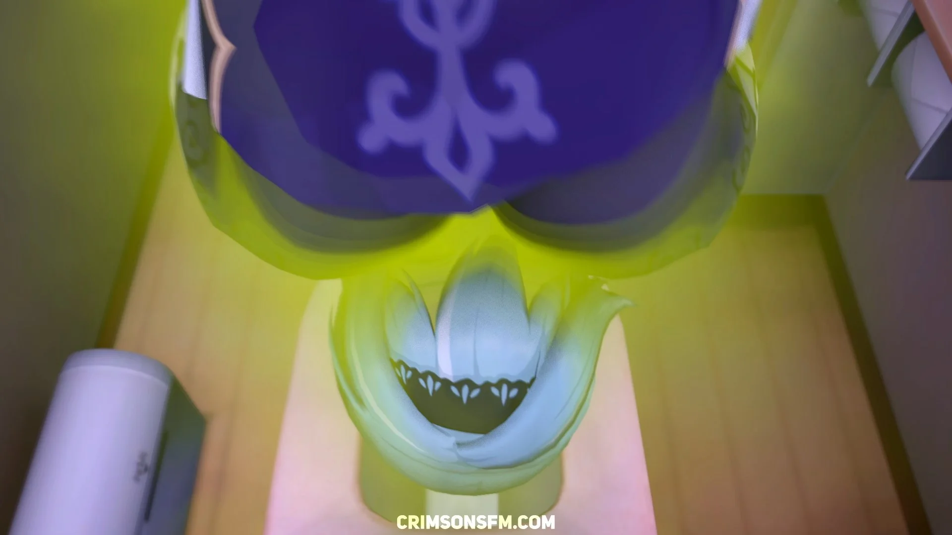 Lisa farts on Eula with gas cloud — Gas fetish SFM preview 2