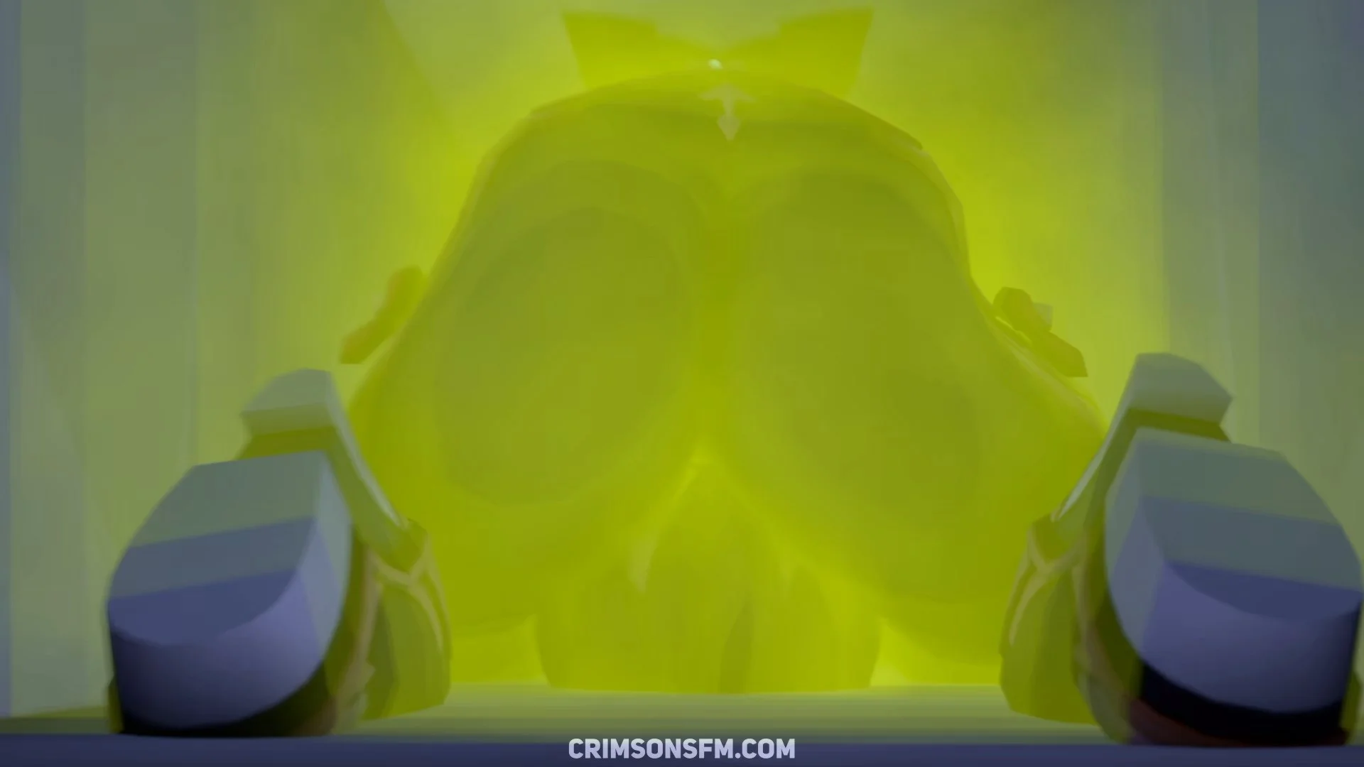Shenhe farts on Amber with gas cloud — Gas fetish SFM preview 3