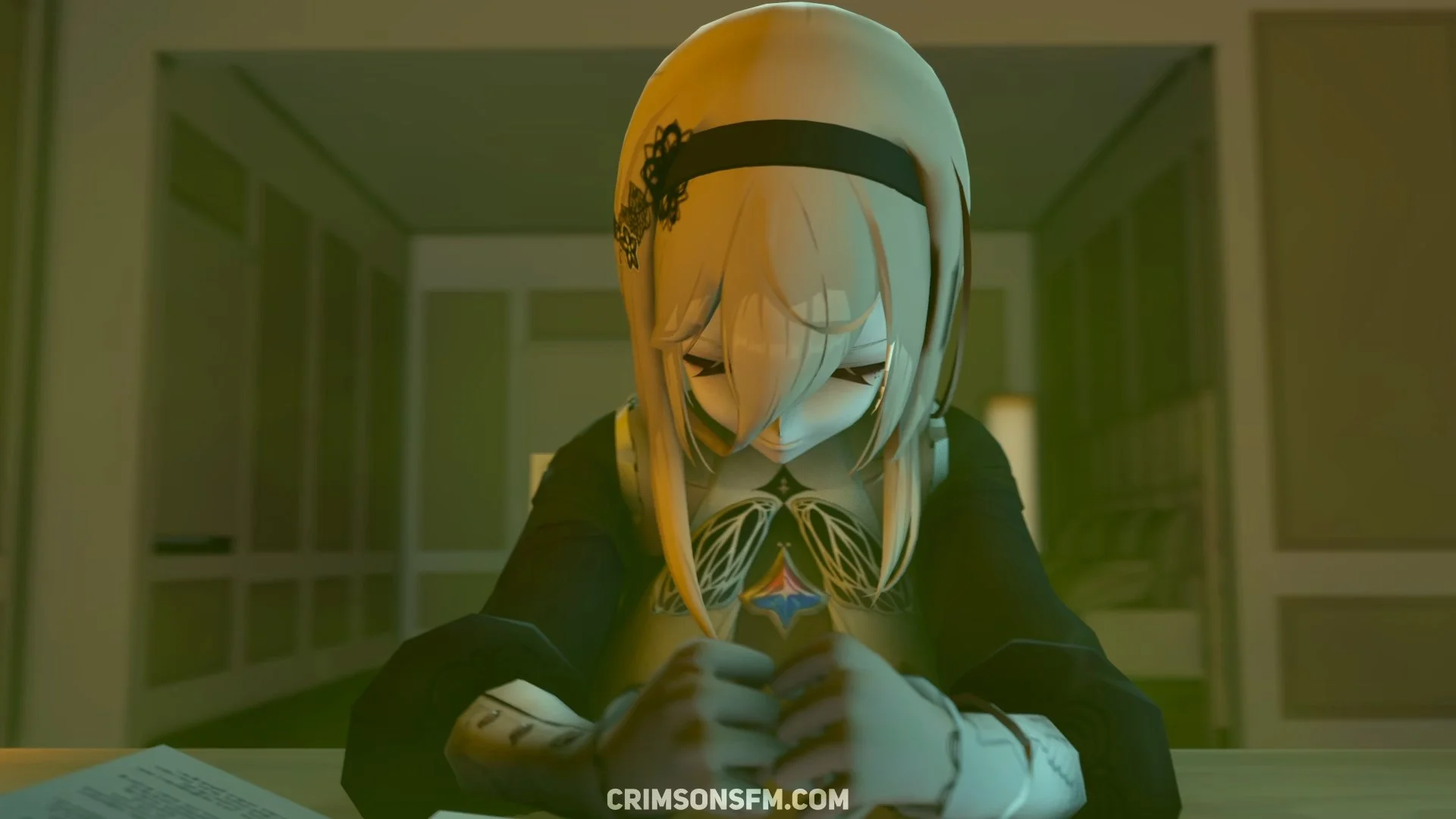 Aponia farts on Eden with gas cloud — Gas fetish SFM preview 2