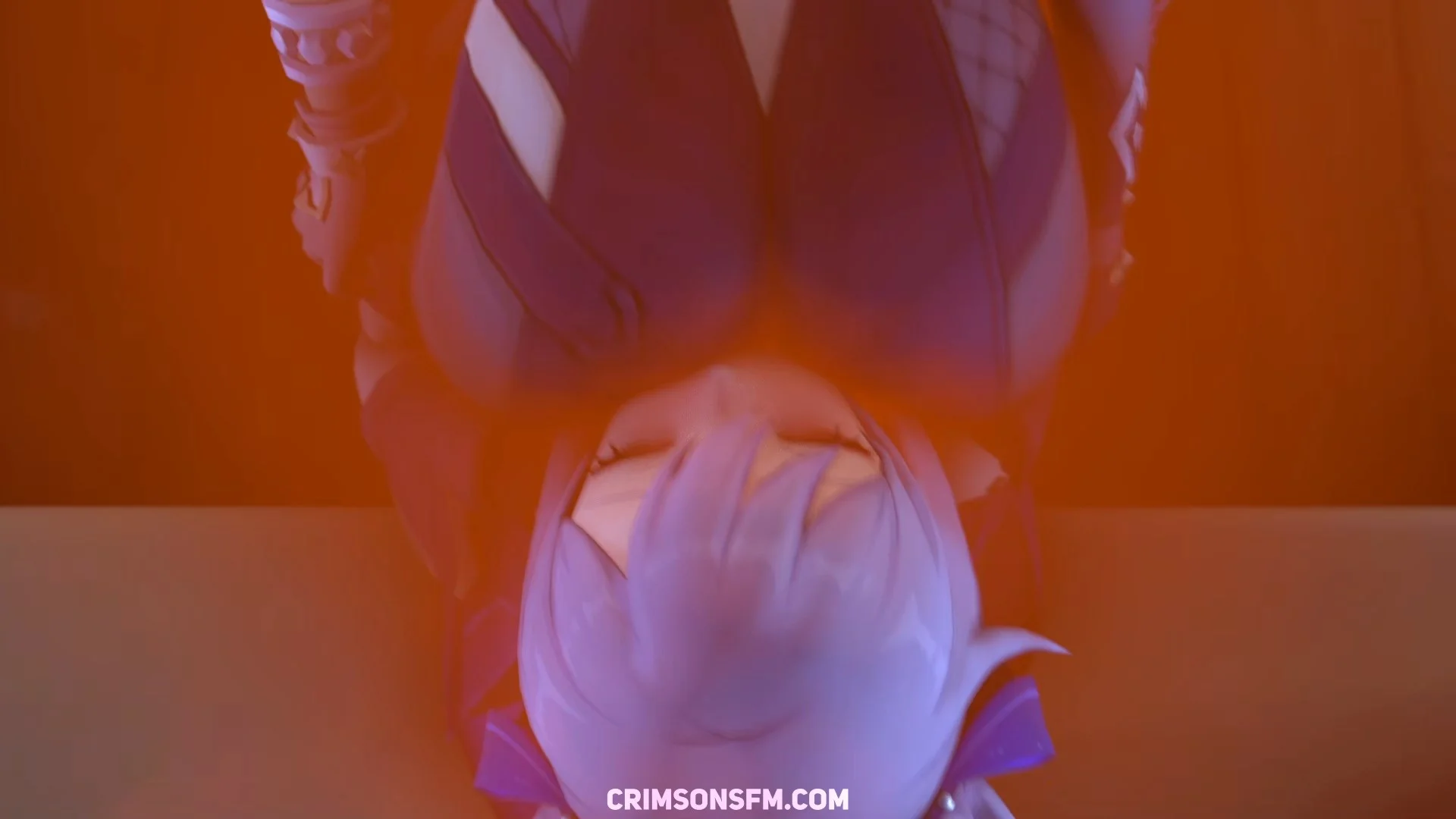 Yelan farts on Keqing with gas cloud — Gas fetish SFM preview 2