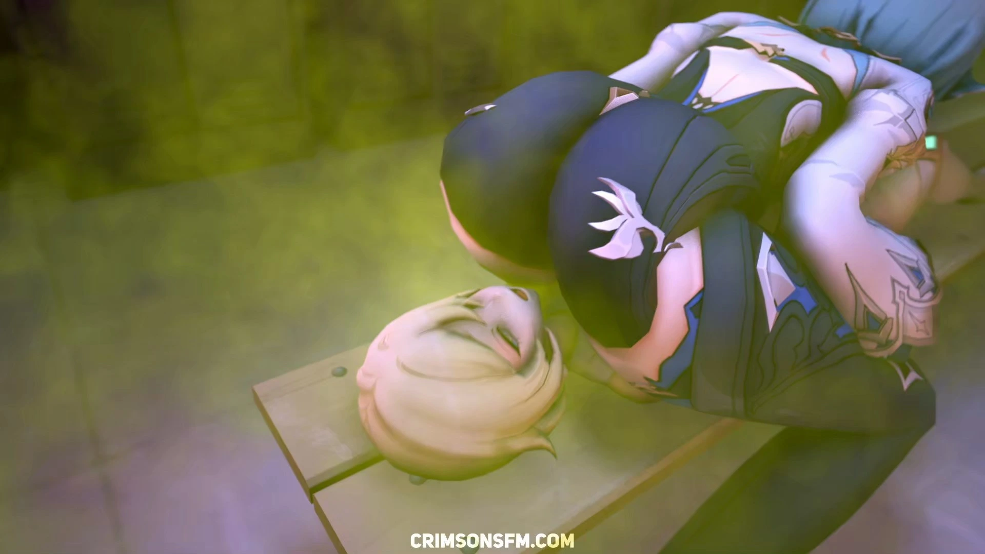 Eula farts on Lumine with gas cloud — Gas fetish SFM preview 2