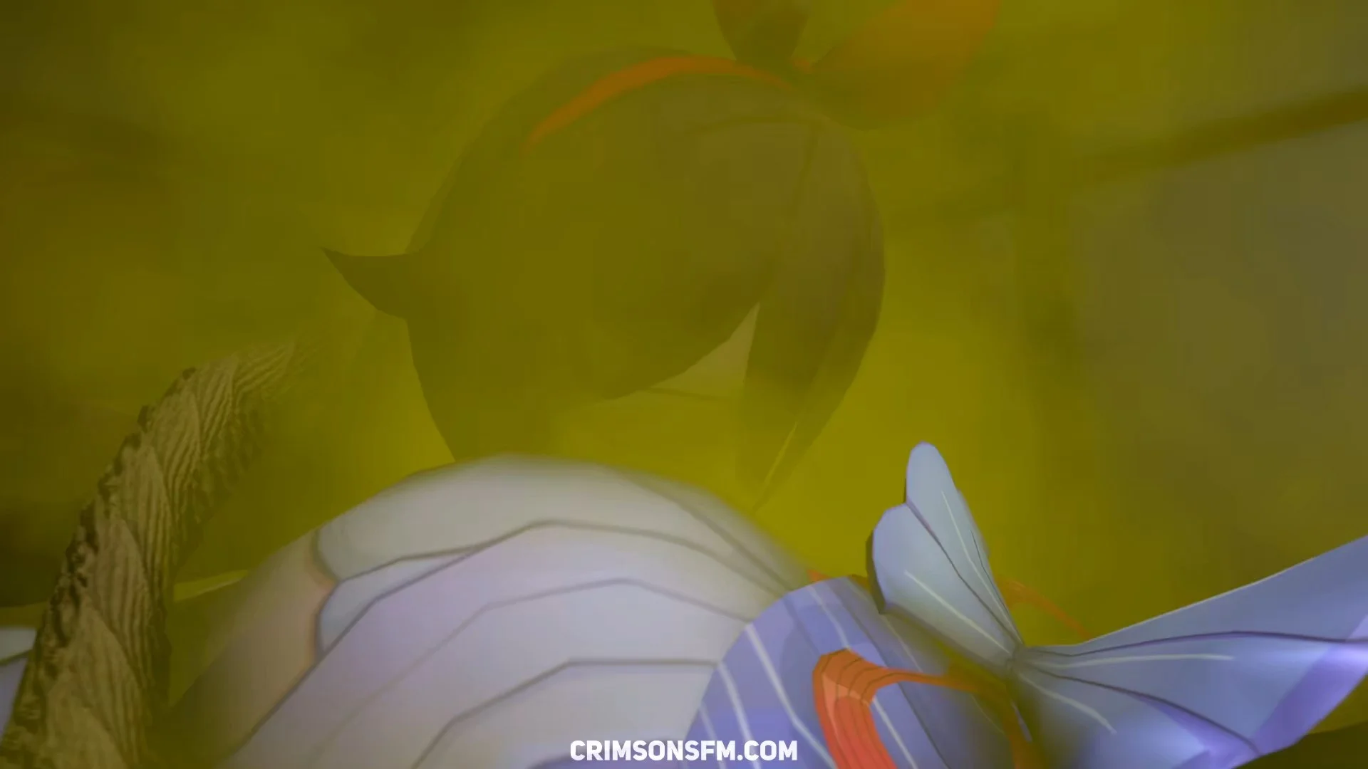 Keqing and Kokomi fart on Amber with gas cloud — Gas fetish SFM preview 3