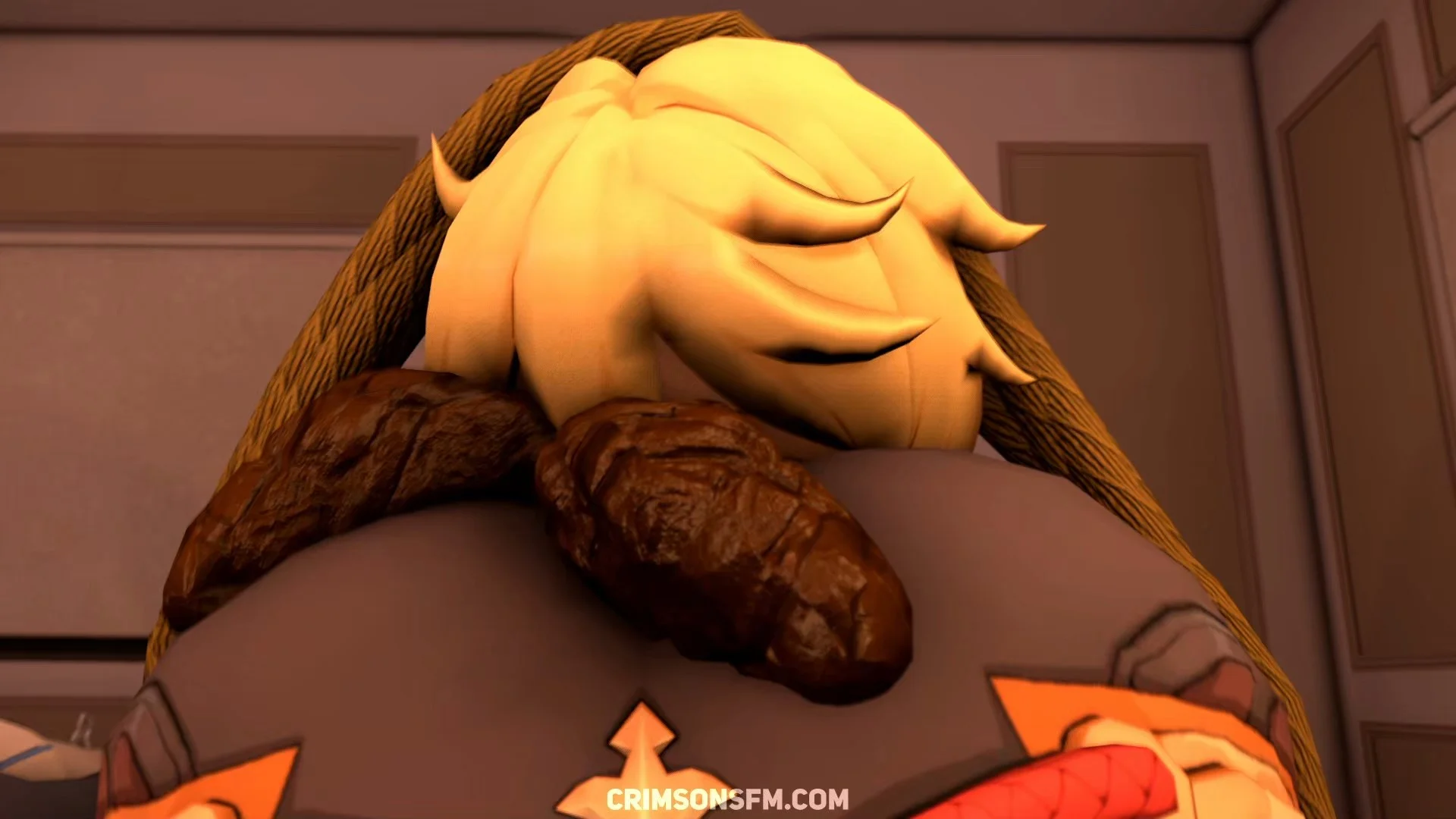 Eula and Shenhe fart on Lumine and Aether — pooping scene with scat alternative — fetish SFM preview 2
