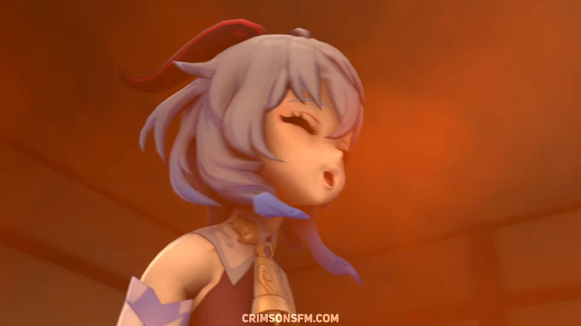 Eula farts on Ganyu with gas cloud — Gas fetish SFM preview 2