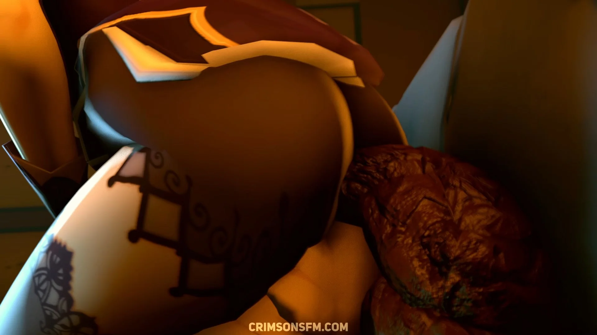 Lisa farts on Aether — pooping scene with scat alternative — fetish SFM preview 2