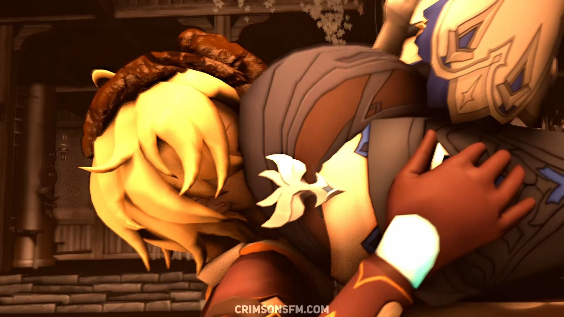 Eula farts on Aether — pooping scene with scat alternative — fetish SFM preview 3