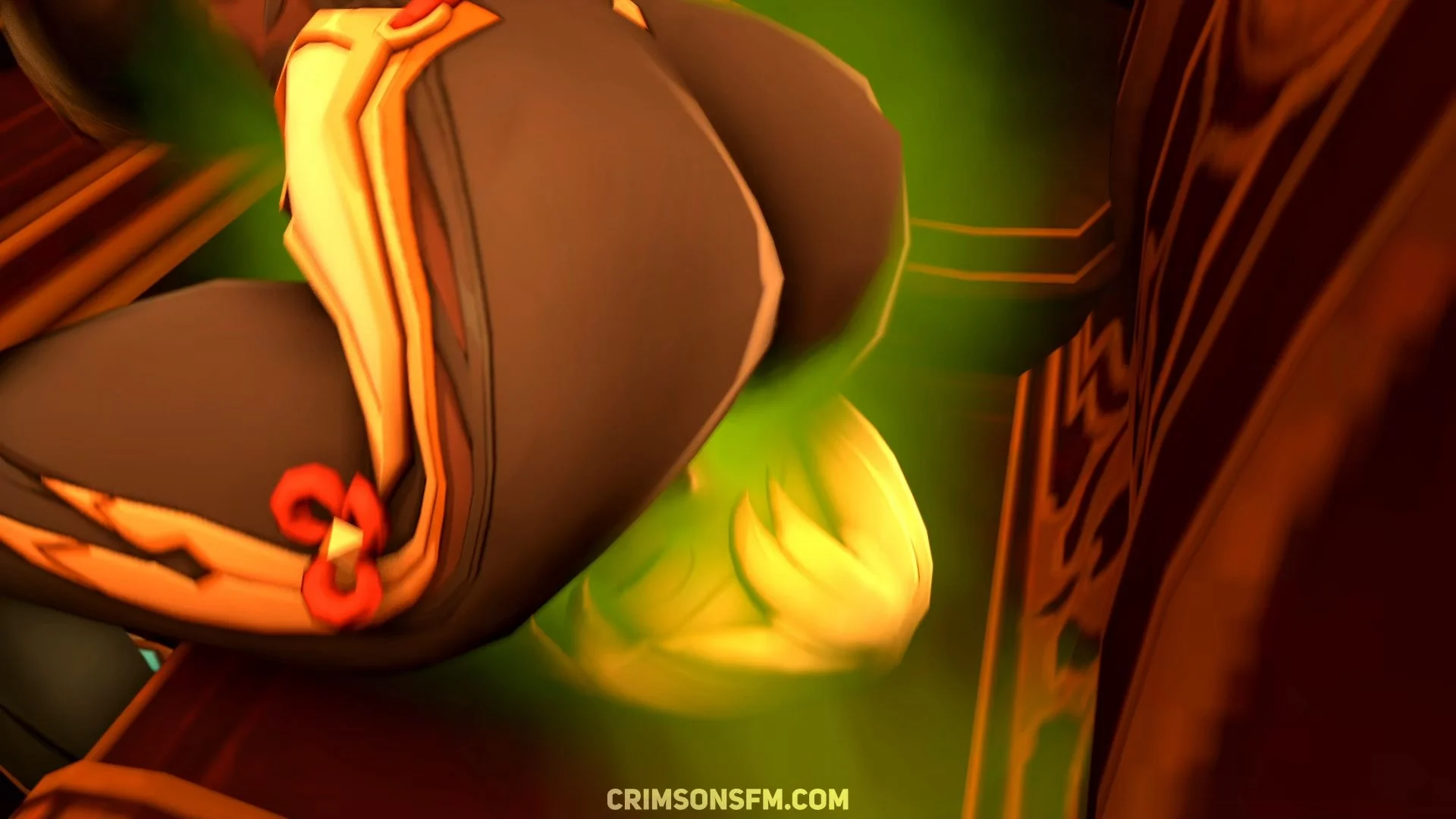 Shenhe farts on Lumine with gas cloud — Gas fetish SFM preview 2