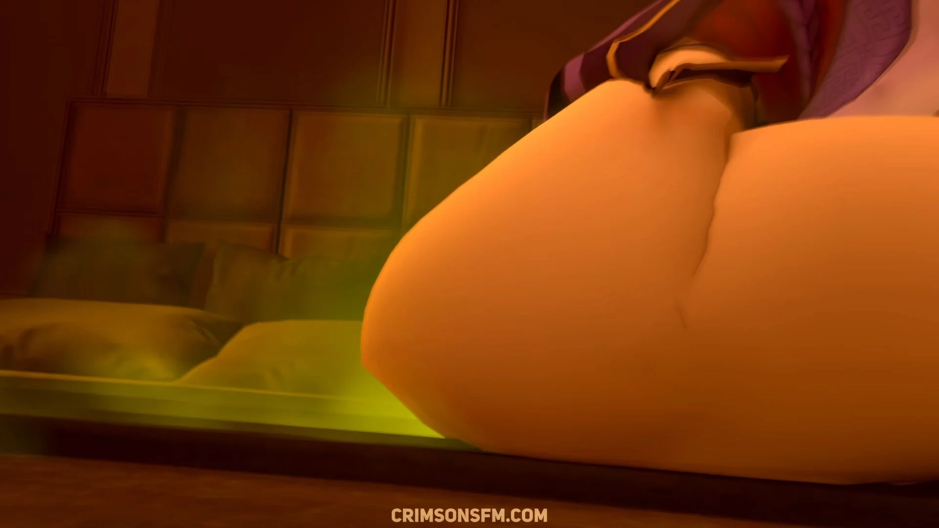 Raiden Shogun farts on Aether with gas cloud — Gas fetish SFM preview 3