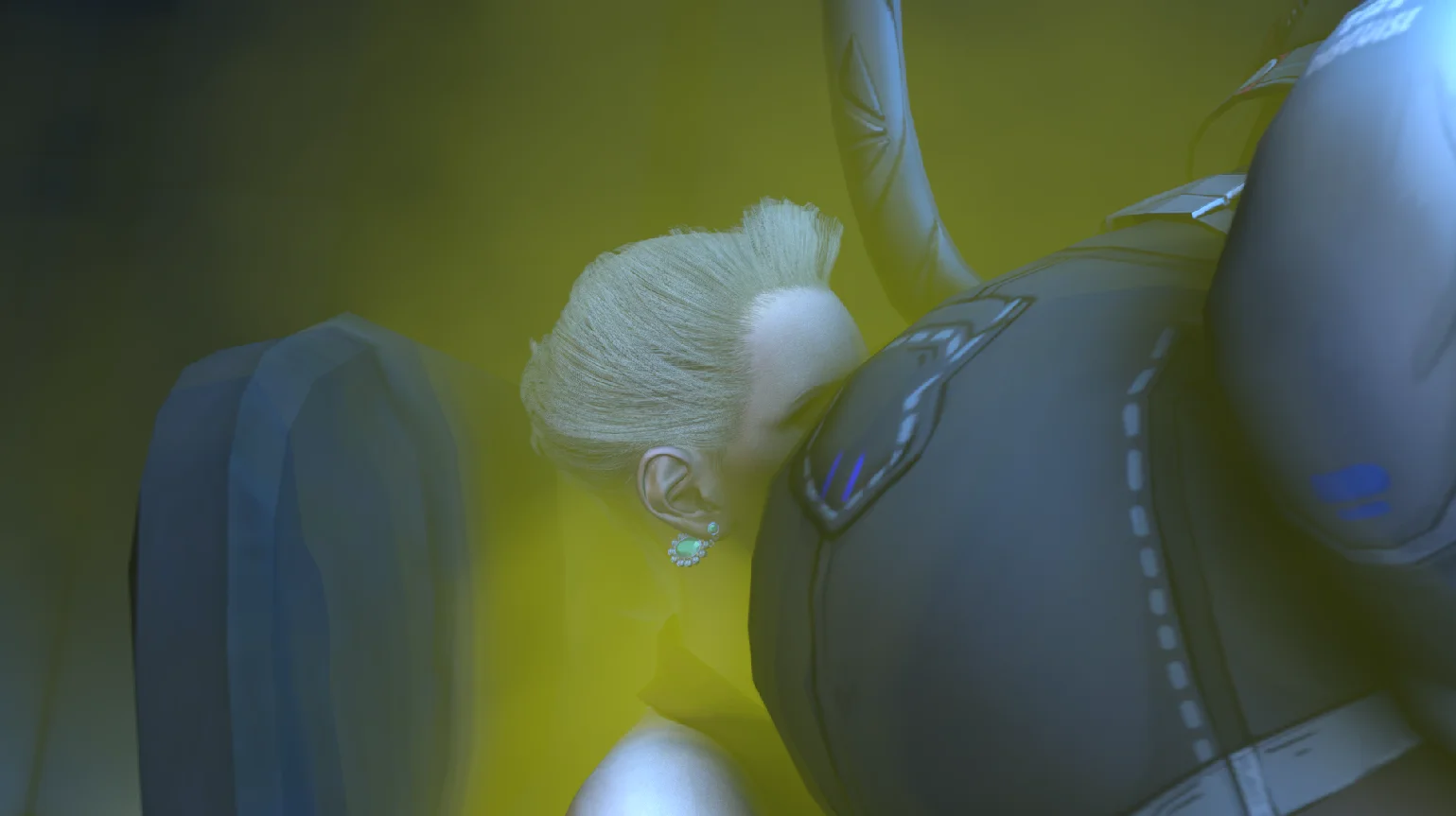 Jane Doe farts on Scarlet with gas cloud — Gas fetish SFM preview 3