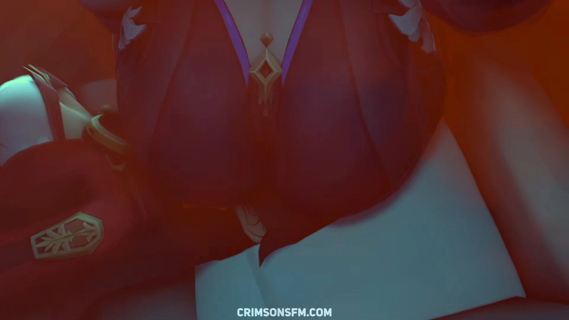 Eula farts on Amber with gas cloud — Gas fetish SFM preview 2