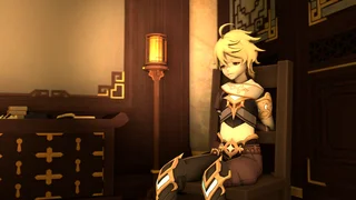 Hu Tao farts on Aether