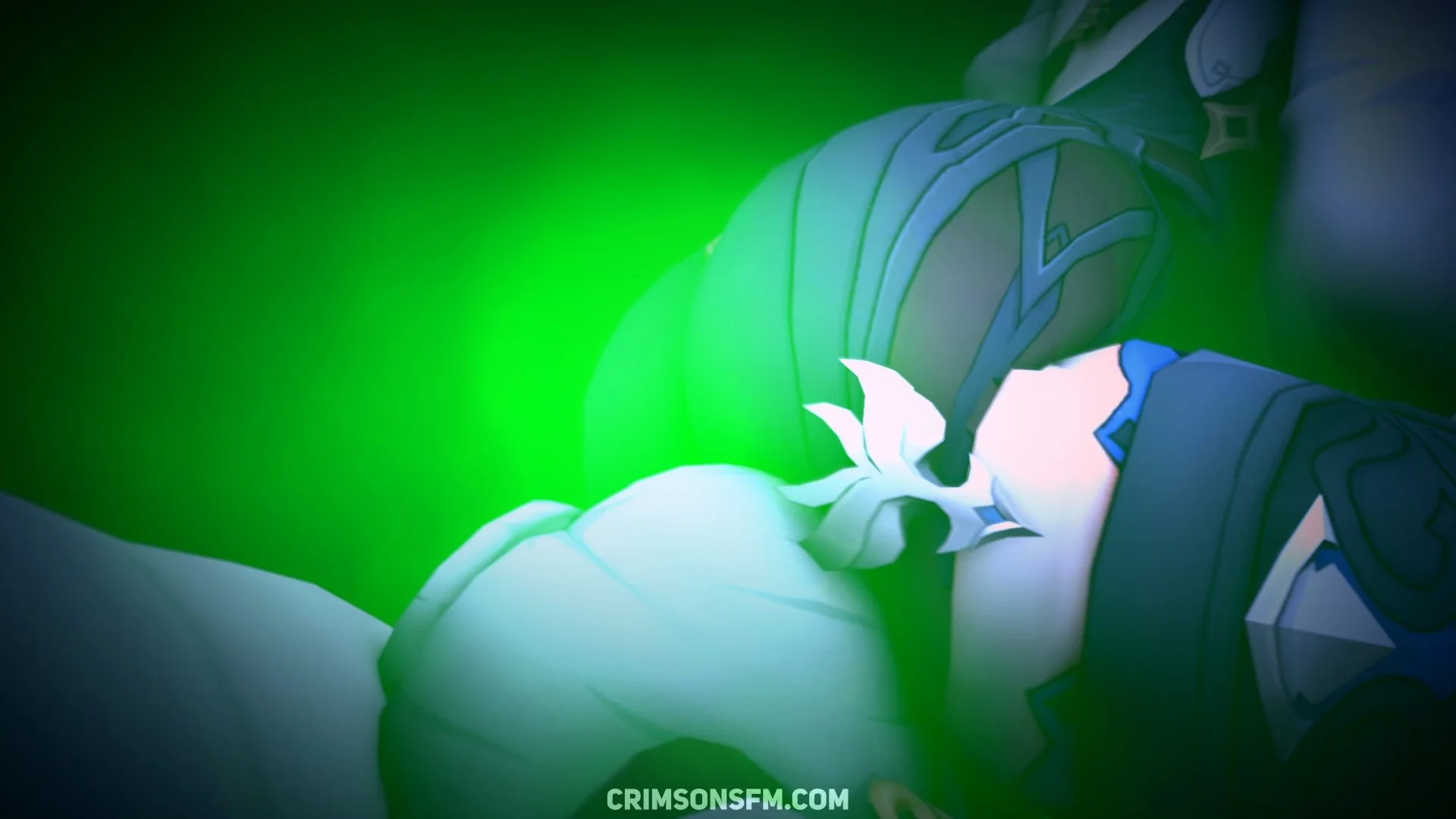 Eula farts on Shenhe with gas cloud — Gas fetish SFM preview 2