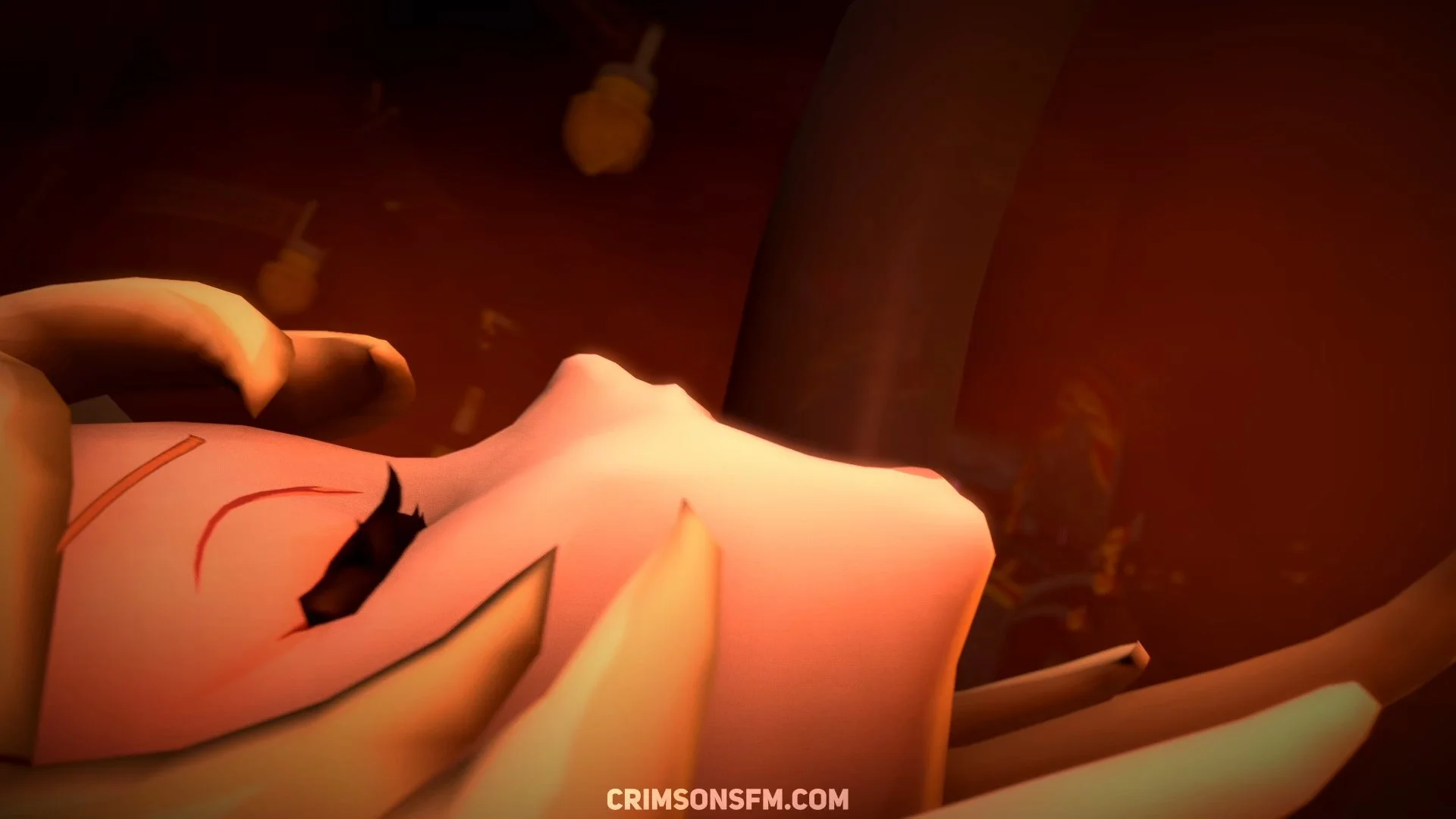 Shenhe farts on Lumine with gas cloud — Gas fetish SFM preview 3