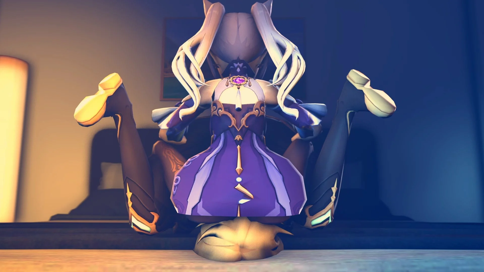 Keqing farts on Aether