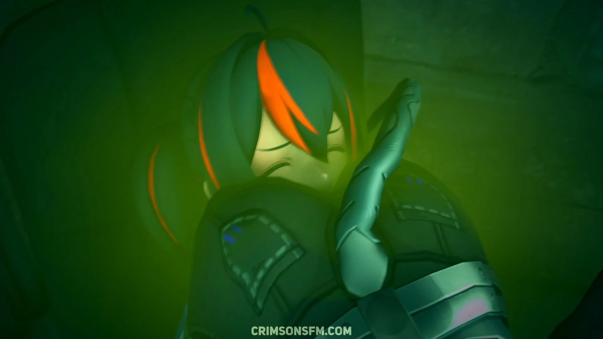 Jane Doe farts on Zhu Yuan with gas cloud — Gas fetish SFM preview 3