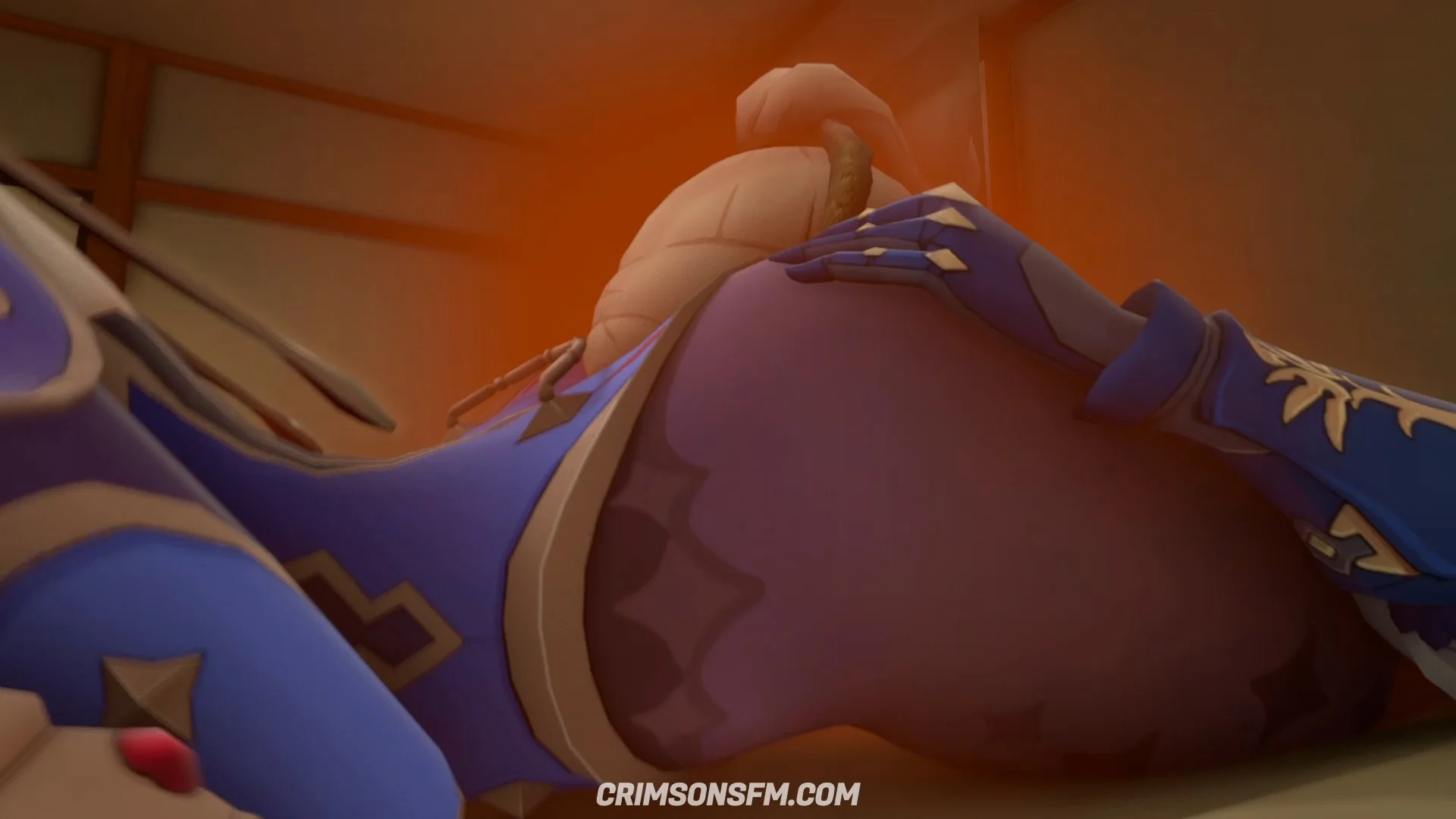 Mona farts on Jean with gas cloud — Gas fetish SFM preview 2