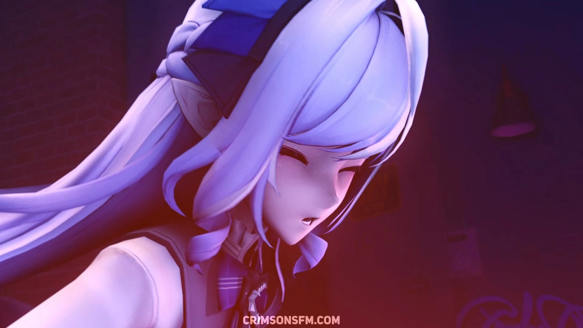 Vivian Banshee farts on Zhu Yuan with gas cloud — Gas fetish SFM preview 3