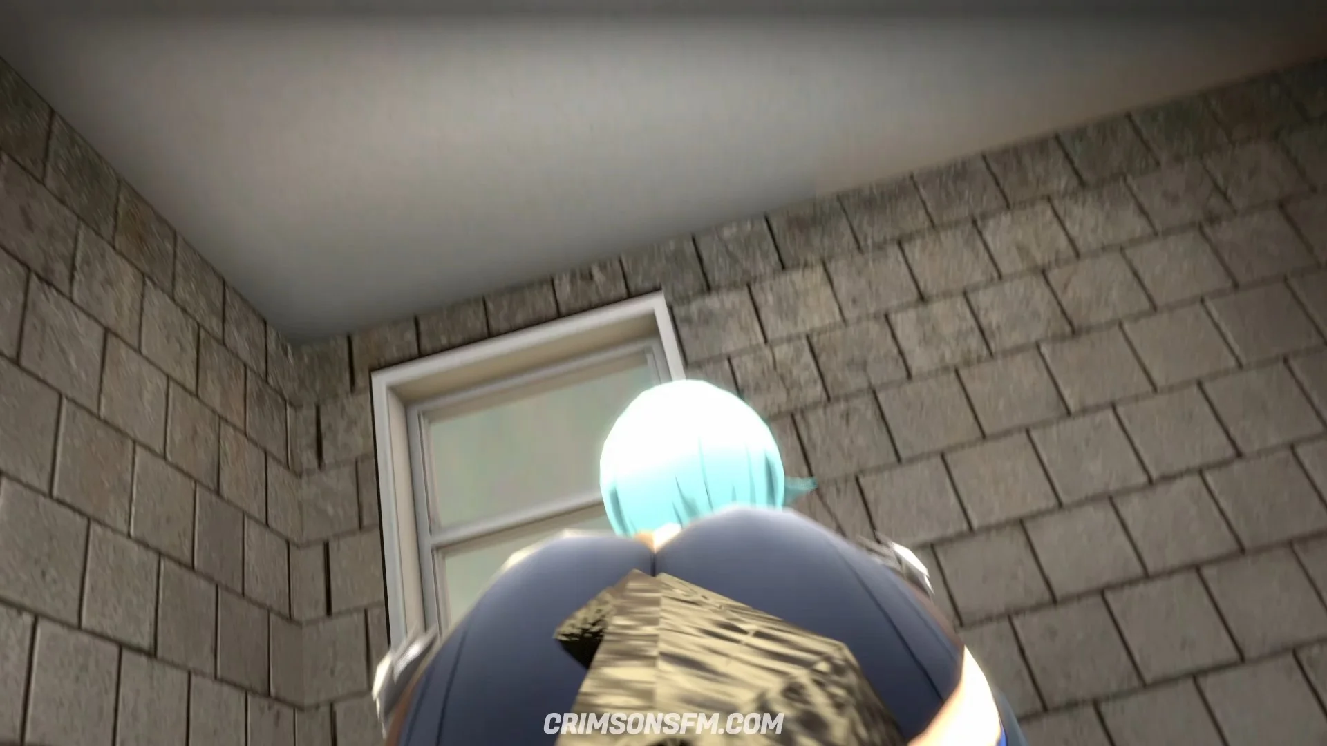 POV perspective in Eula farts on Kamisato Ayaka — fetish SFM preview 2