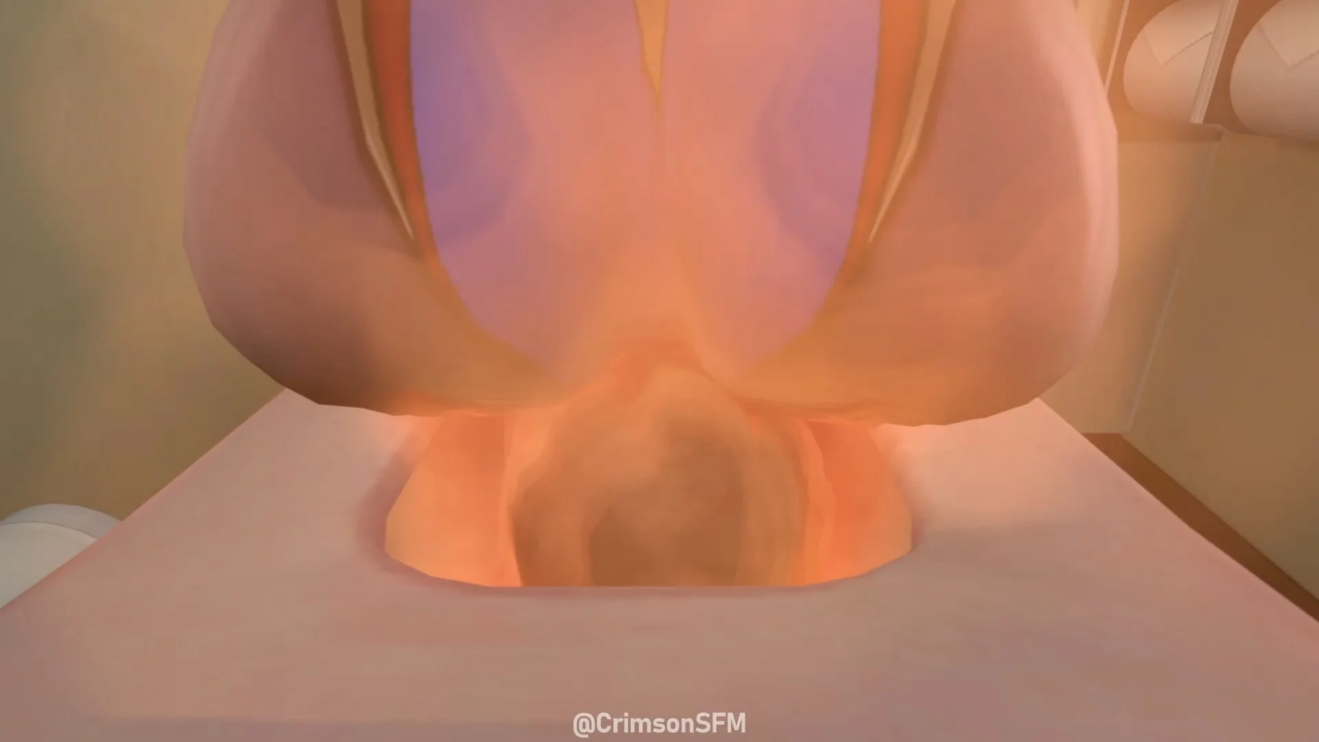 Mona farts on Beidou with gas cloud — Gas fetish SFM preview 3