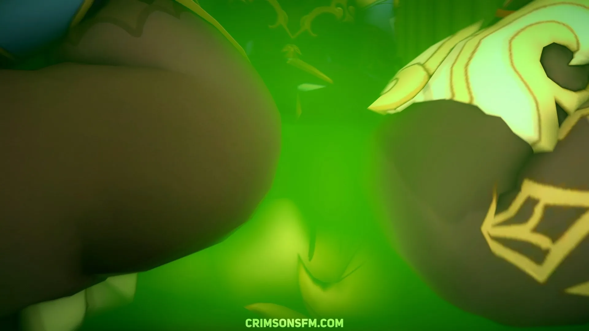 Mona, Keqing and Ganyu fart on Aether with gas cloud — Gas fetish SFM preview 3