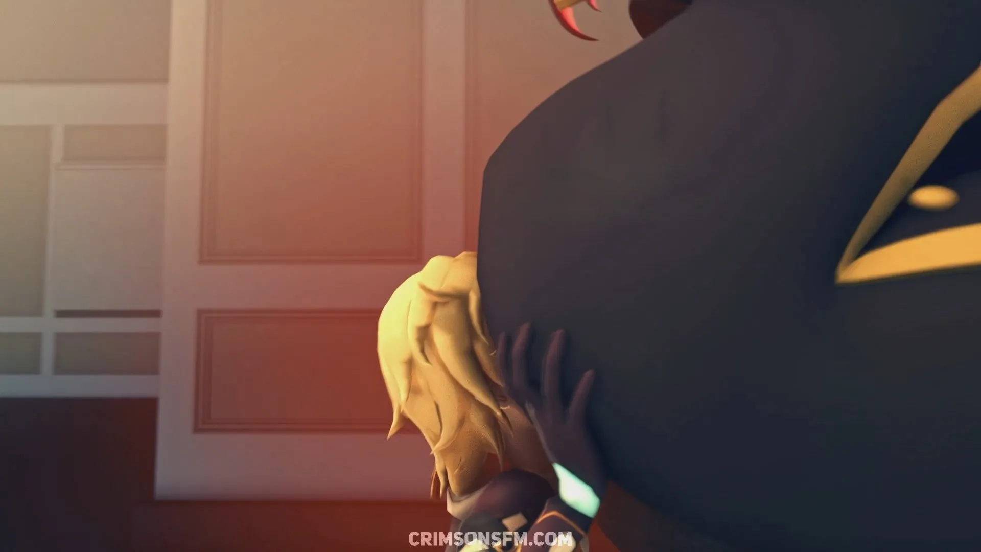 Hu Tao farts on Aether with gas cloud — Gas fetish SFM preview 3
