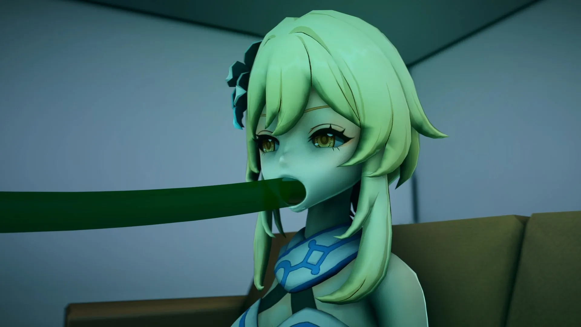 Furina farts on Lumine