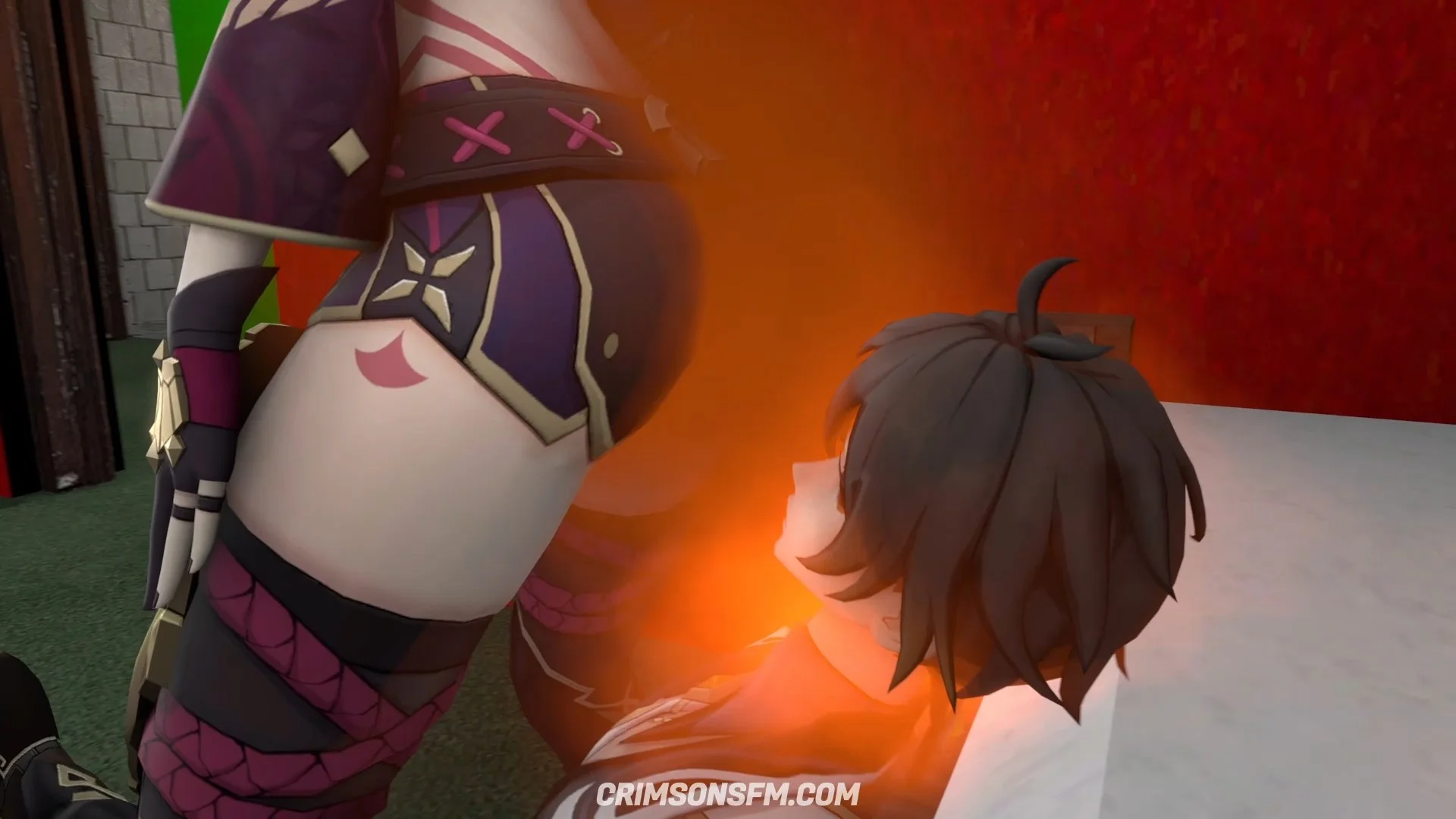 Kuki Shinobu farts on Zhongli — Gas Alternative