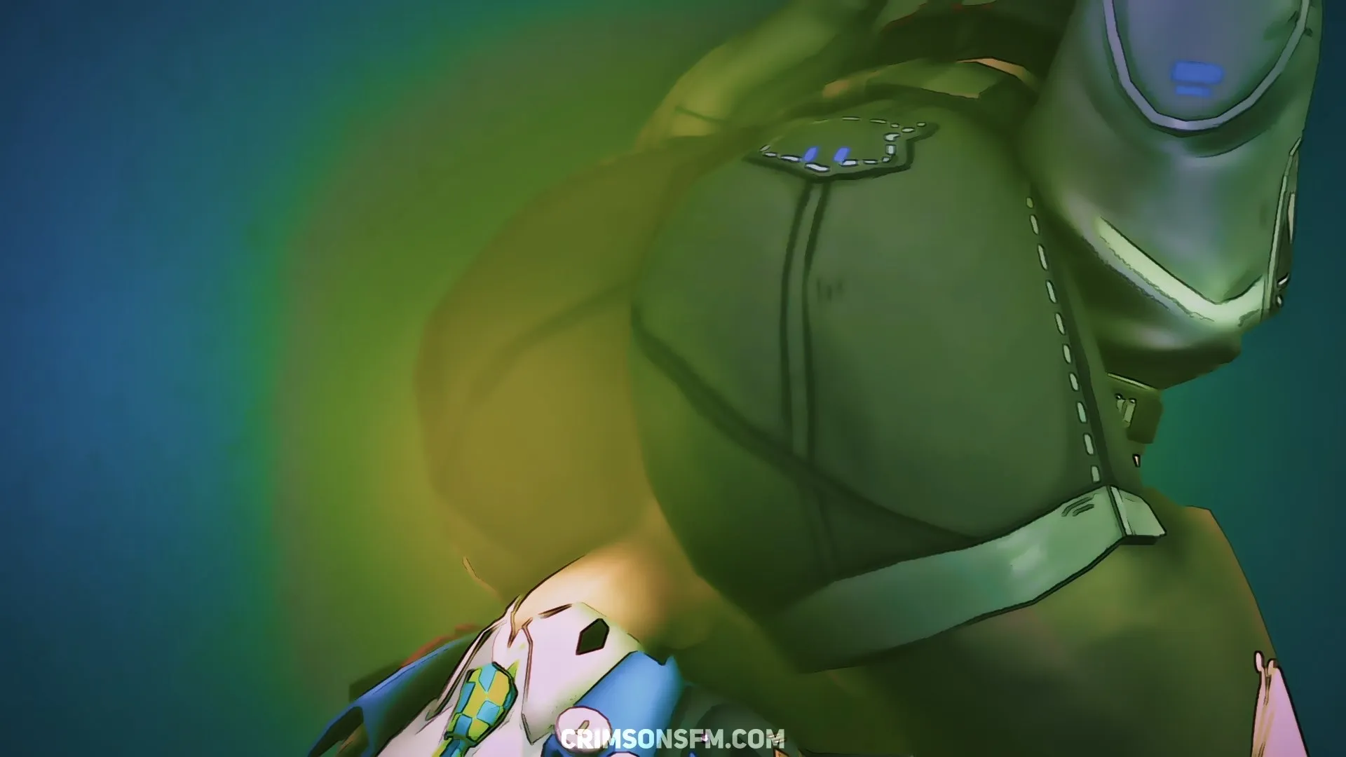Jane Doe farts on Zhu Yuan with gas cloud — Gas fetish SFM preview 2