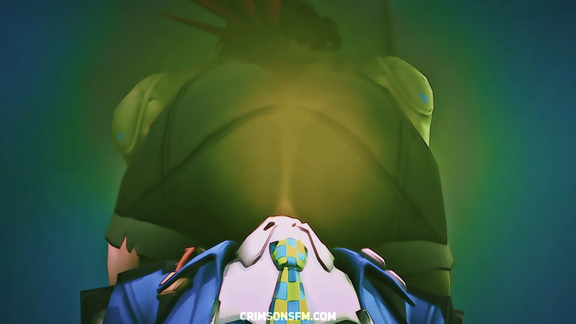 Jane Doe farts on Zhu Yuan with gas cloud — Gas fetish SFM preview 3