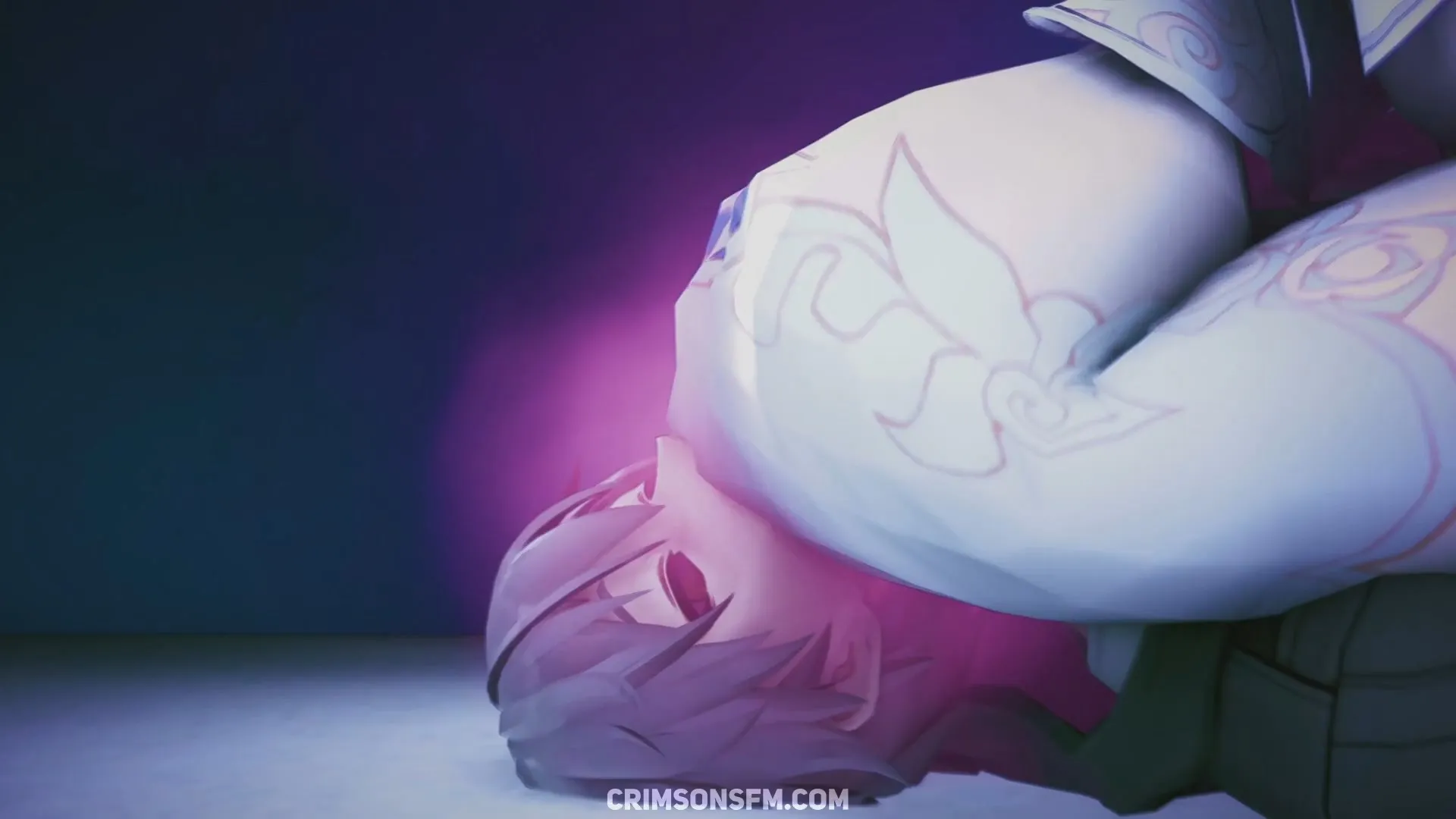 Cyrene farts on Trailblazer with gas cloud — Gas fetish SFM preview 1
