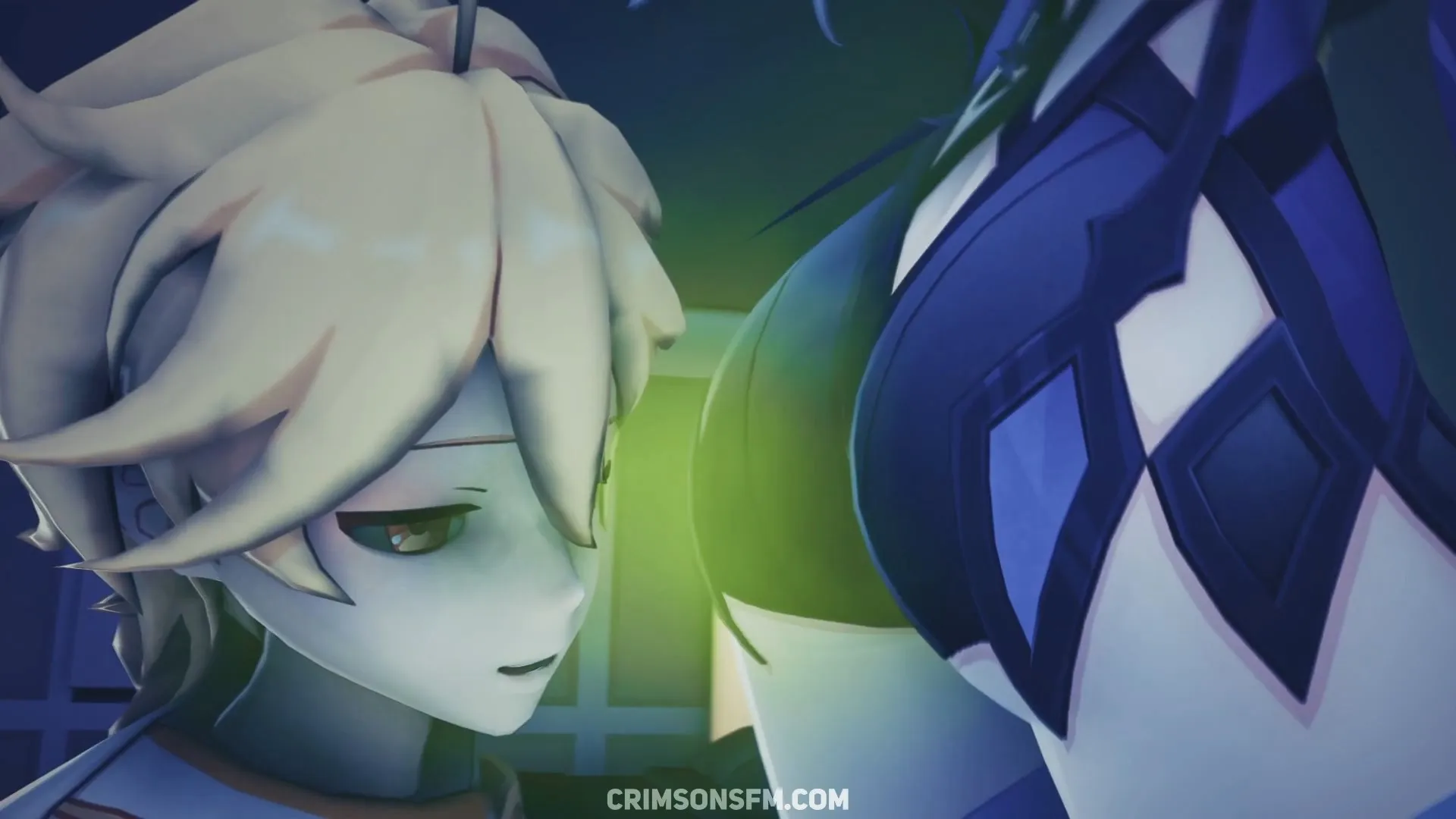 Skirk farts on Aether with gas cloud — Gas fetish SFM preview 1