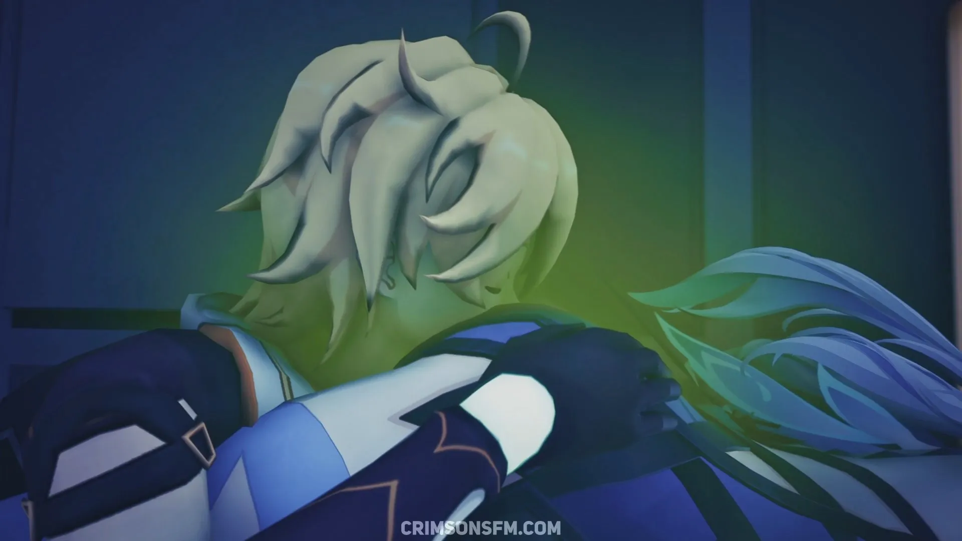 Skirk farts on Aether with gas cloud — Gas fetish SFM preview 3
