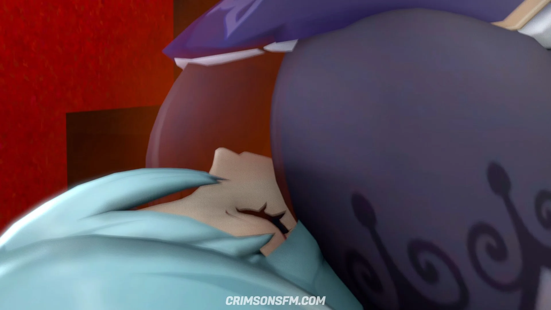 Lisa farts on Eula with gas cloud — Gas fetish SFM preview 3