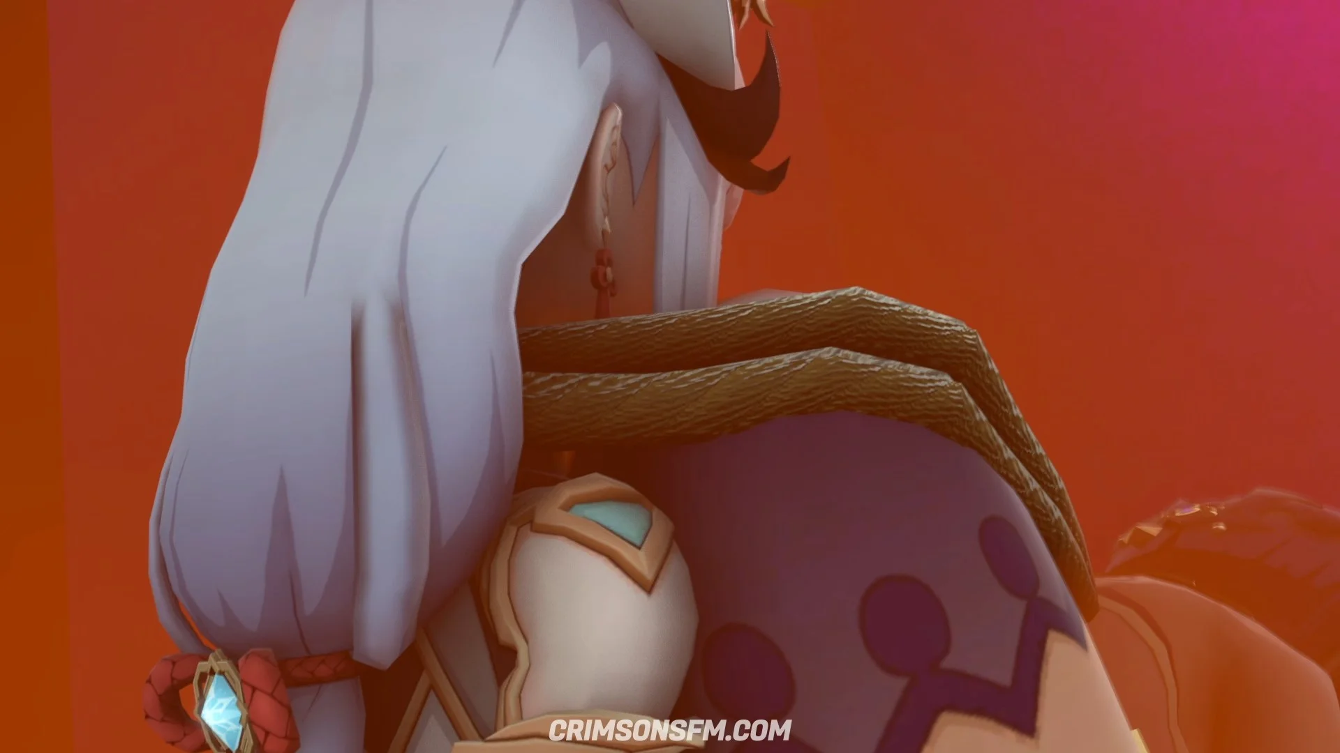 Candace farts on Shenhe with gas cloud — Gas fetish SFM preview 3