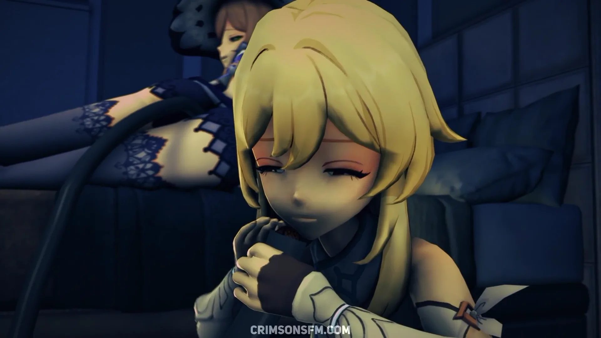 Lisa farts on Lumine — pooping scene with scat alternative — fetish SFM preview 2