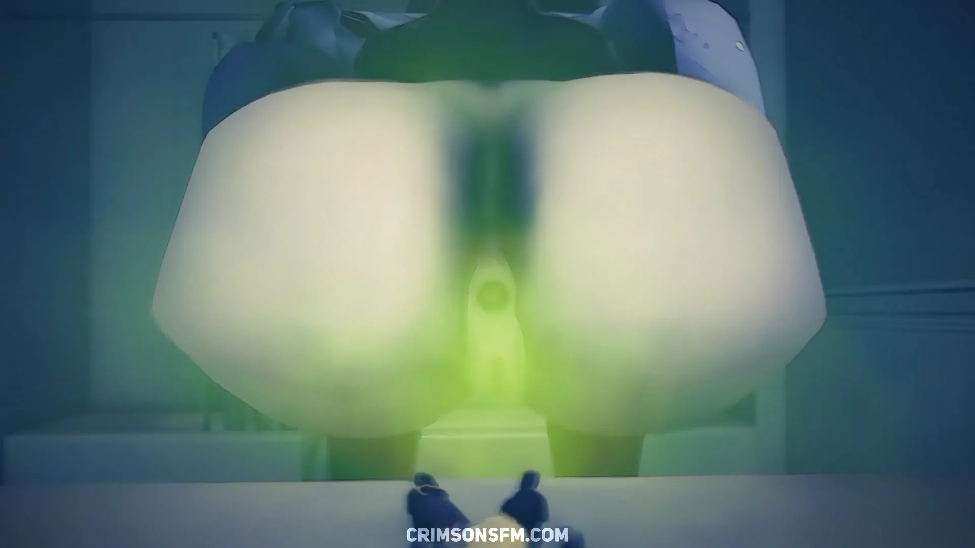 Raiden Shogun farts on Aether with gas cloud — Gas fetish SFM preview 1