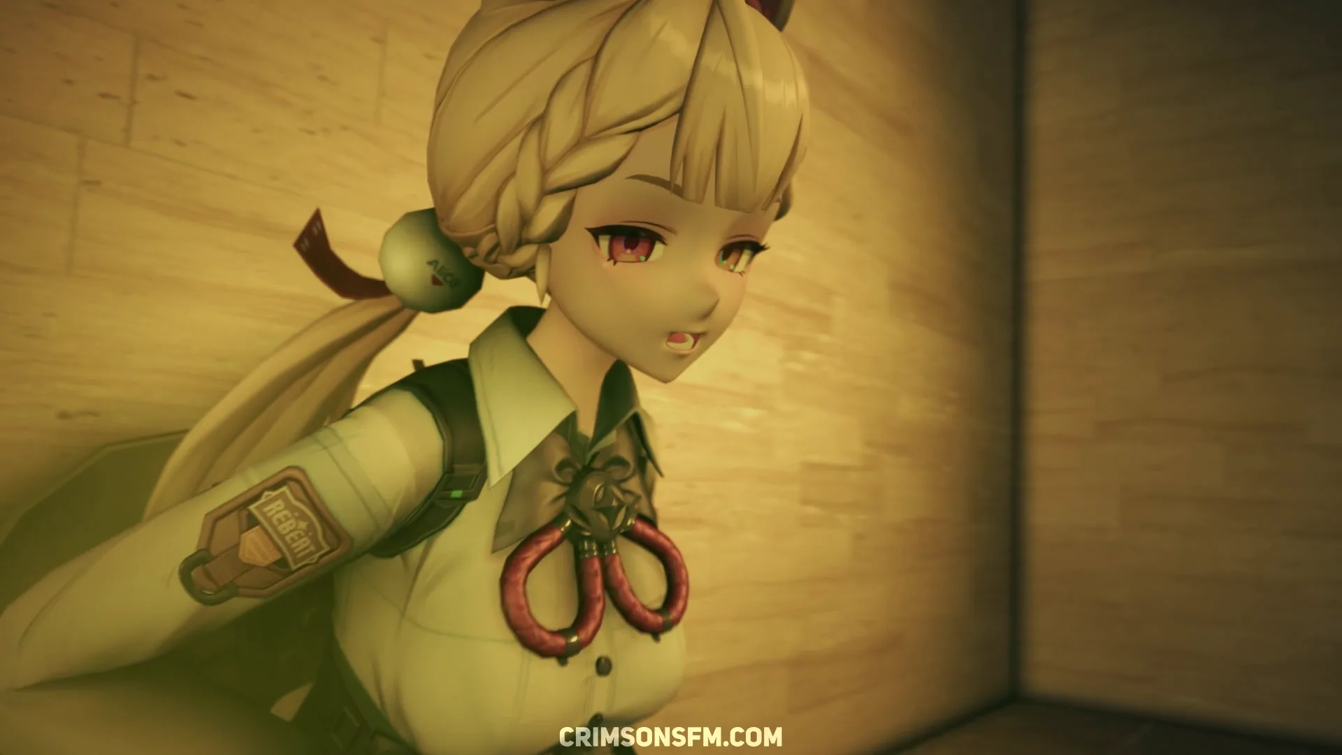 Alice and Yuzuha fart together with gas cloud — Gas fetish SFM preview 1