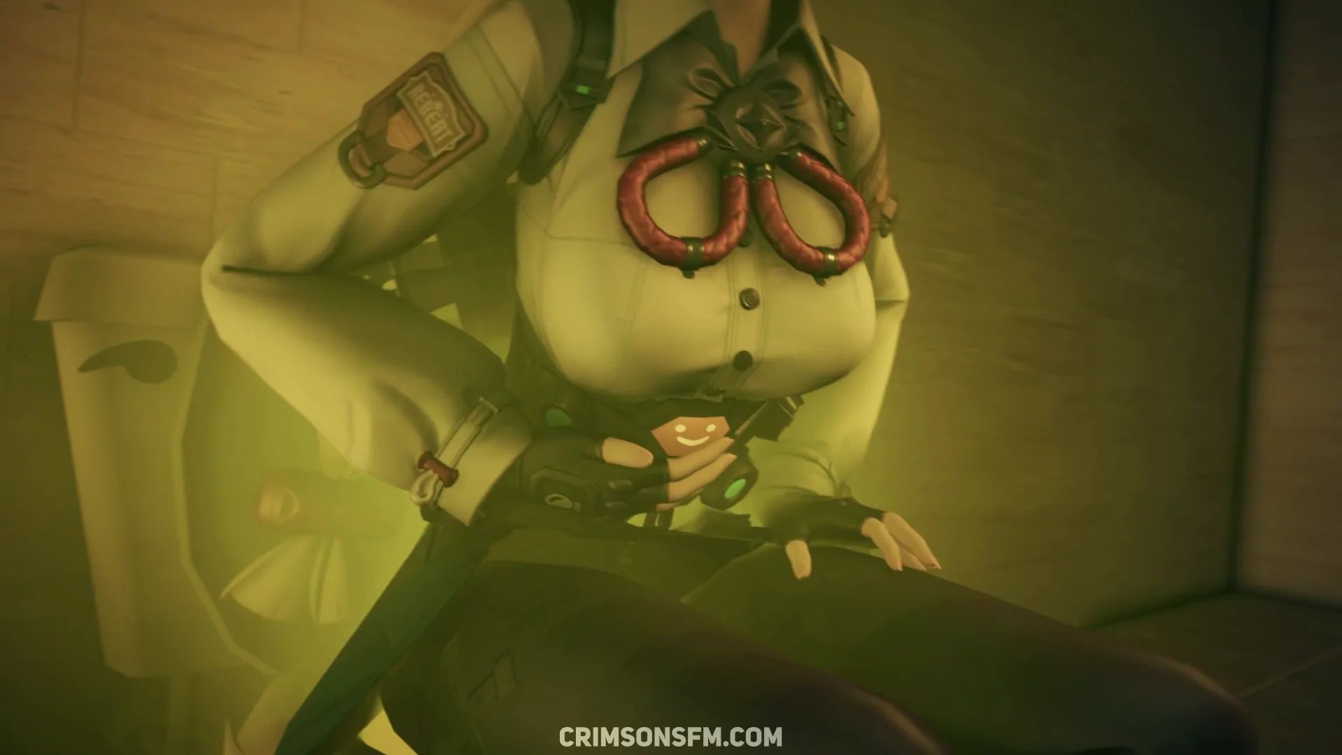 Alice and Yuzuha fart together with gas cloud — Gas fetish SFM preview 3