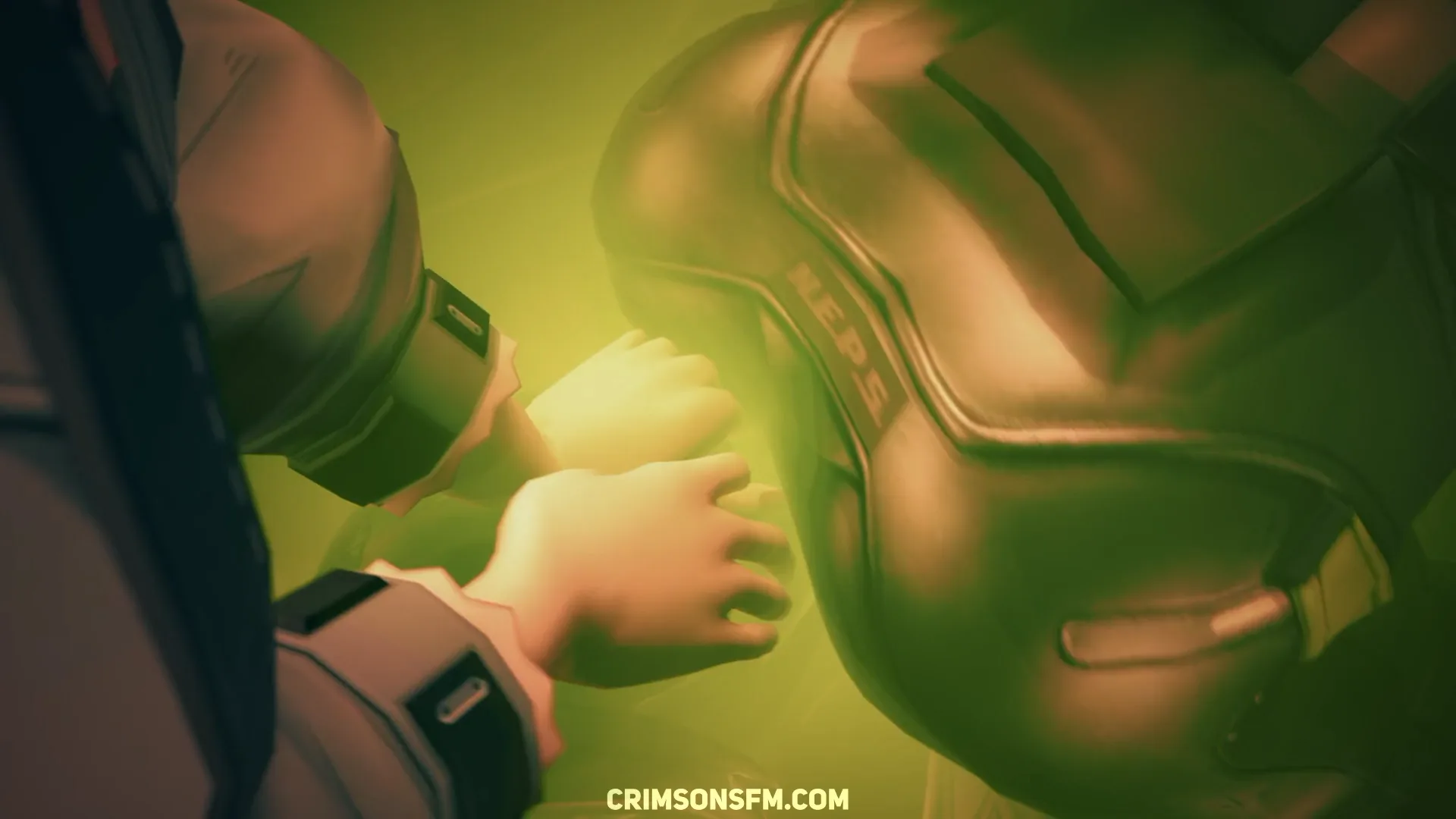 Jane Doe and Zhu Yuan farts on Eula with gas cloud — Gas fetish SFM preview 3