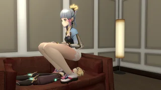 Kamisato Ayaka farts on Aether